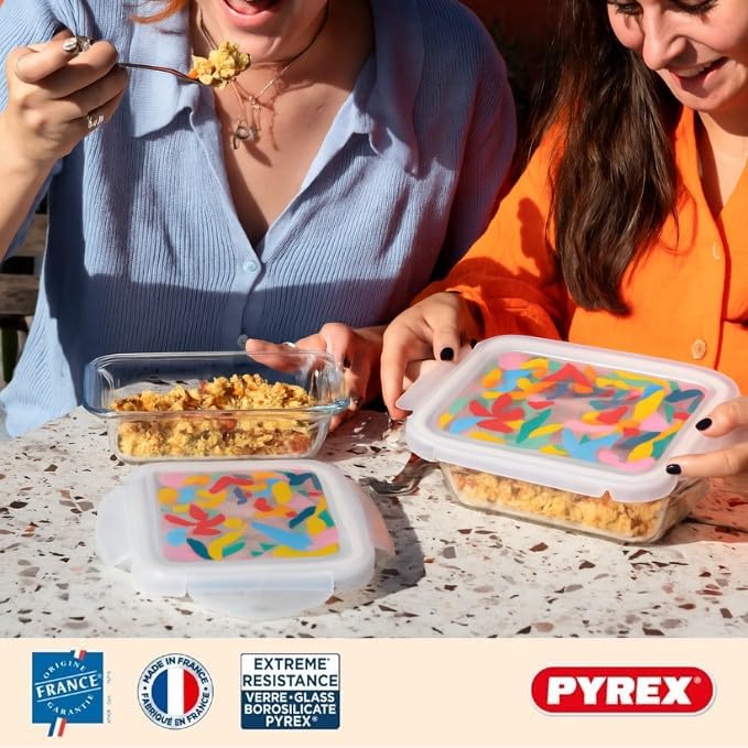 pyrex-cook-go-set-di-5-contenitori-rettangolari-in-vetro-borosilicato-0-8-l-con- image 2