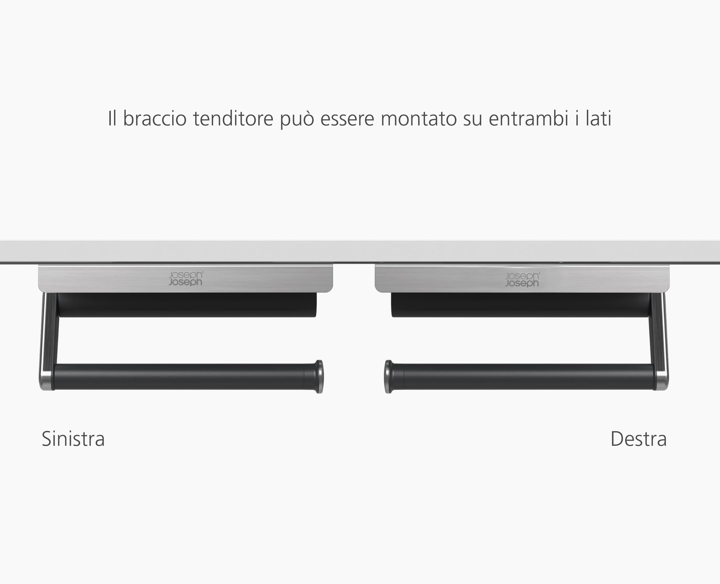 joseph-joseph-rollgrip-portarotolo-da-cucina-da-montare-sotto-l-armadio-braccio- image 6
