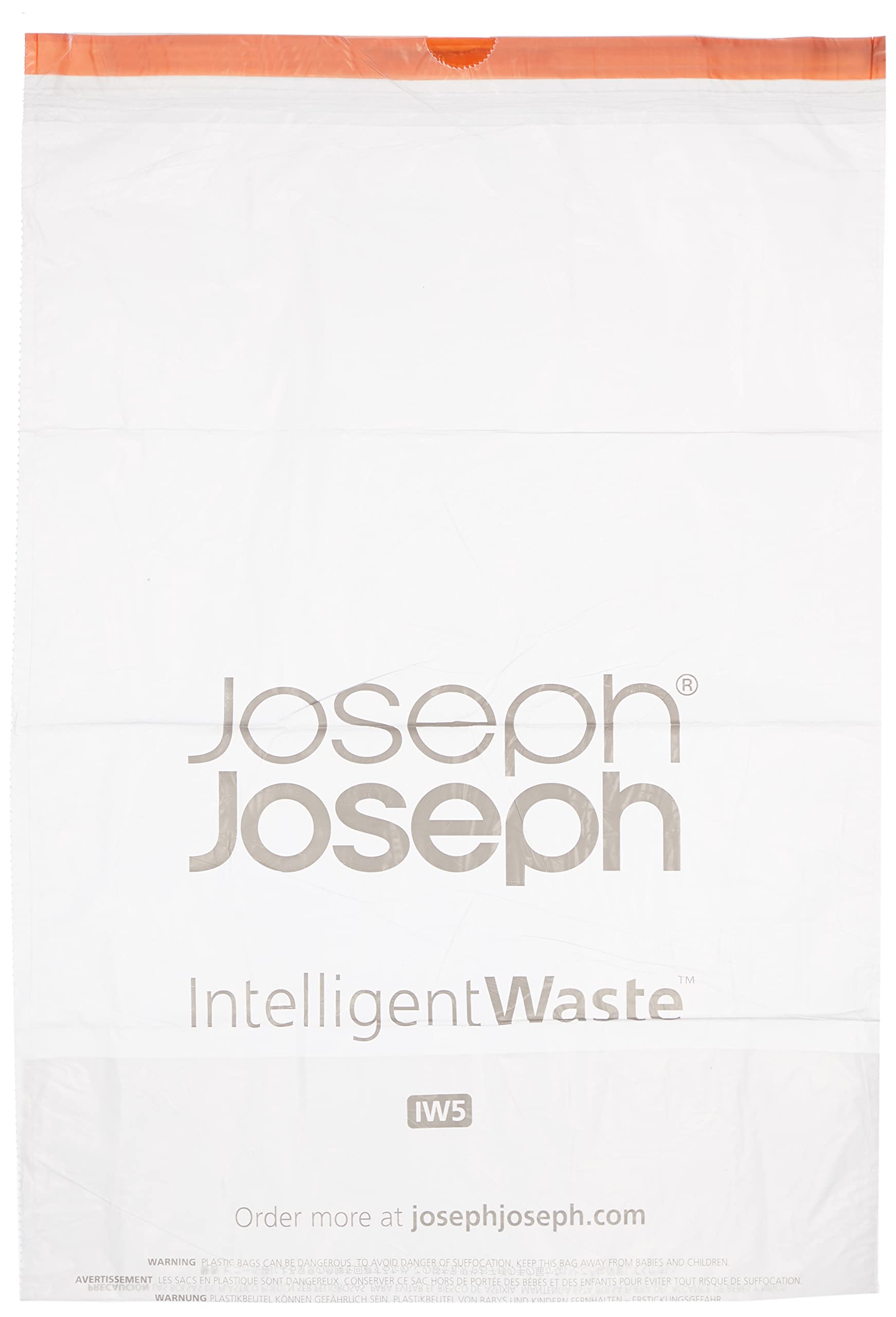 joseph-joseph-iw5-sacchetti-spazzatura-con-coulisse-extra-resistenti-trasparenti image 1