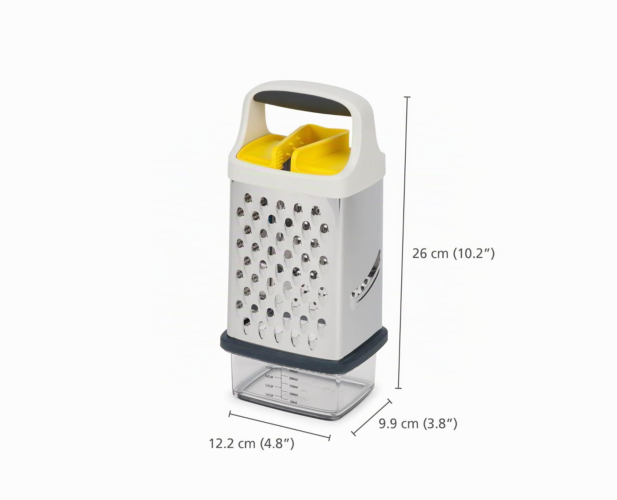 joseph-joseph-multi-grip-grattugia-mandolina-4-lati-in-acciaio-inox-con-contenit image 7