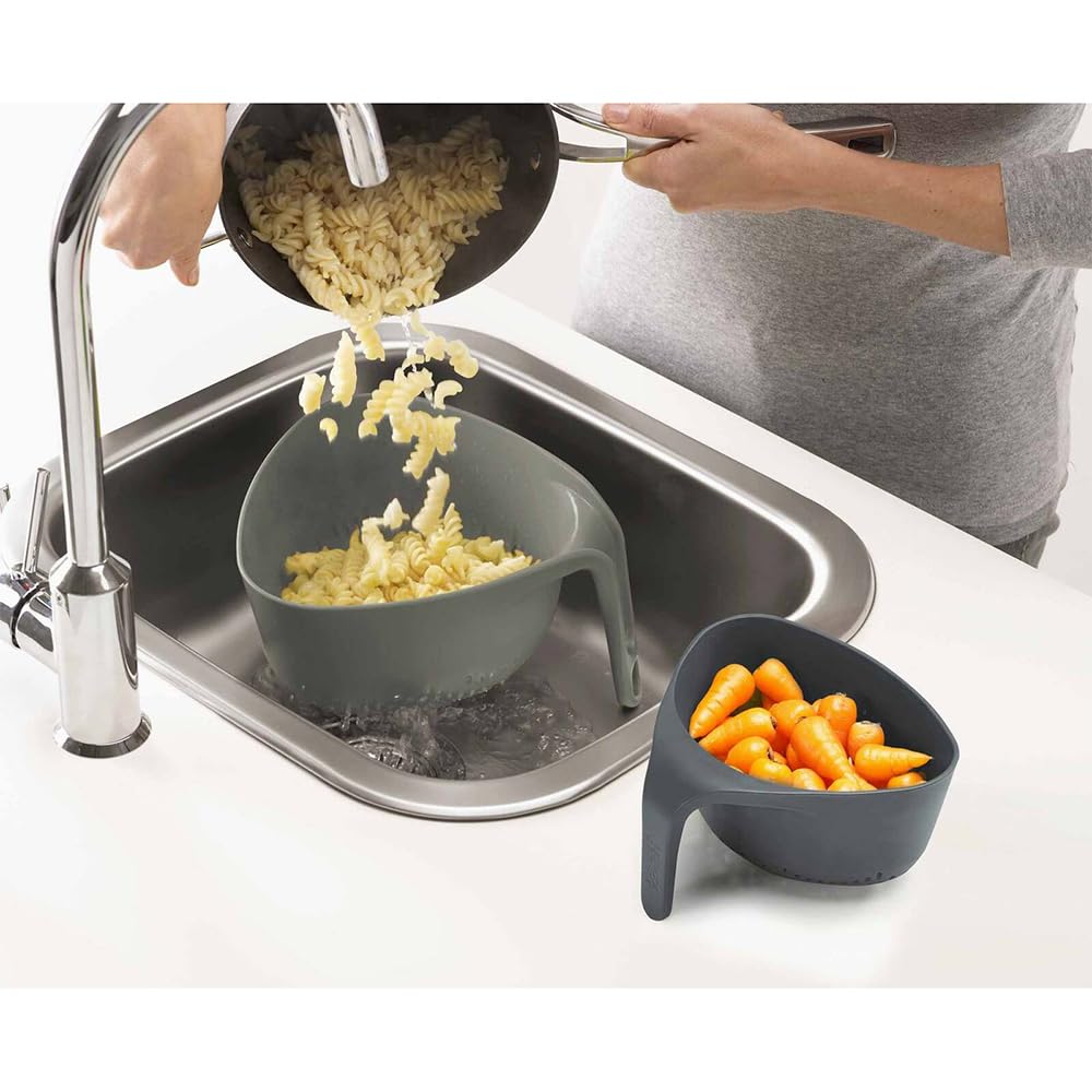 joseph-joseph-nest-set-di-2-colini-impilabili-salvaspazio-per-scolare-alimenti-g image 2