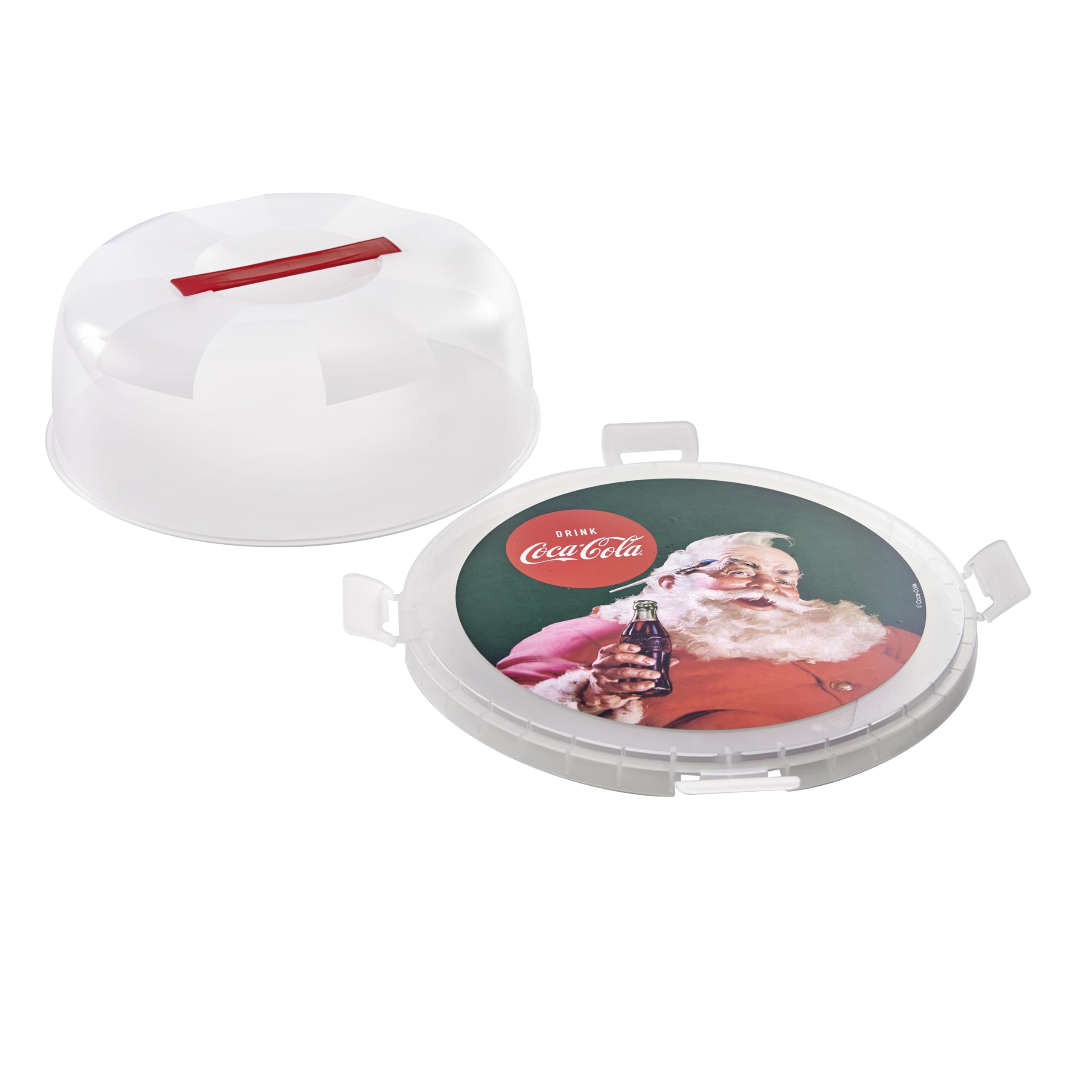 snips-porta-torta-coca-cola-santa-claus-vintage-28-cm-con-4-chiusure-di-sicurezz image 3