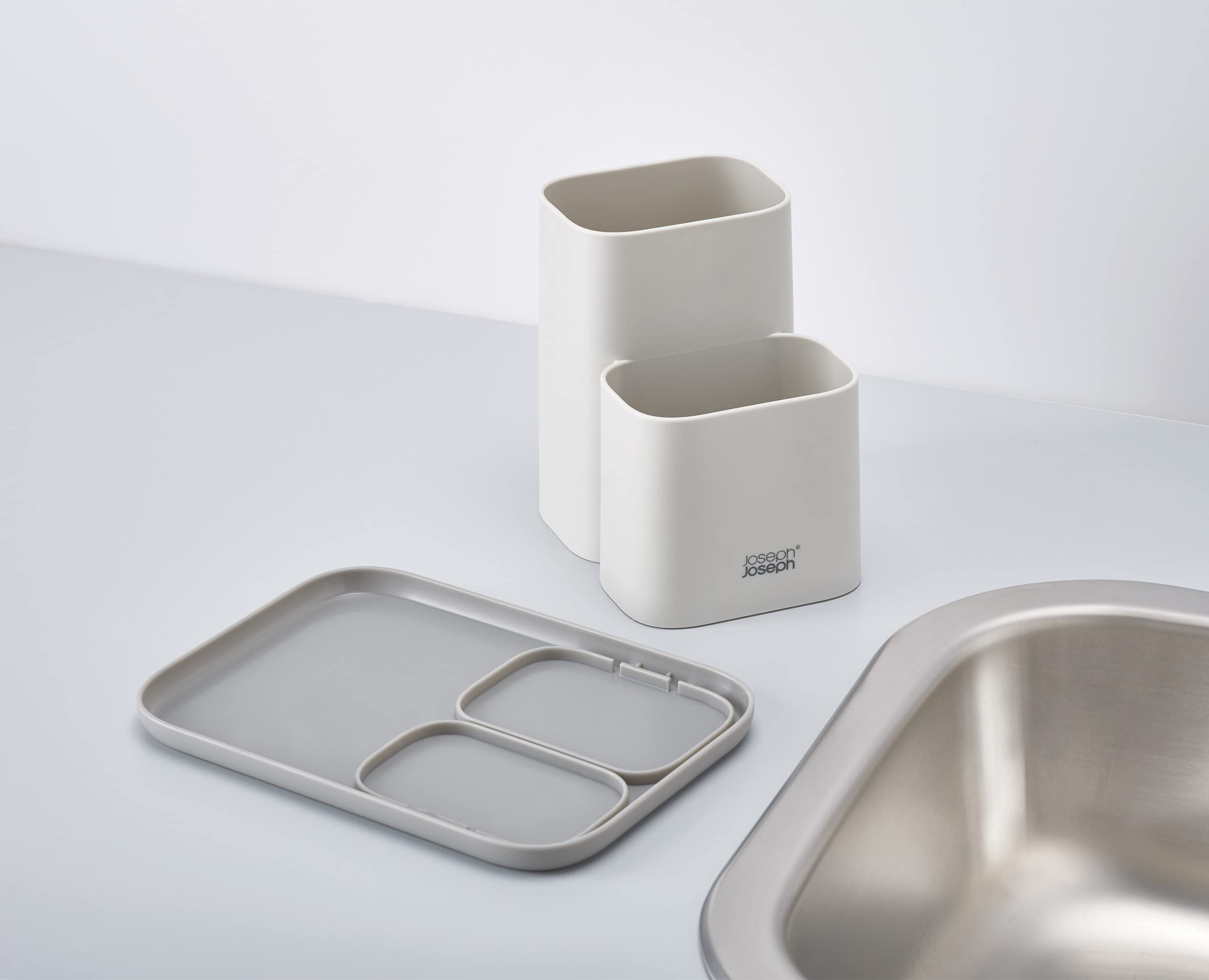 joseph-joseph-duo-porta-utensili-da-cucina-grigio-organizer-da-banco-multi-scomp image 6
