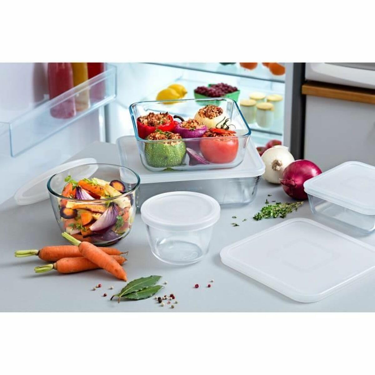 pyrex-cook-freeze-set-8-piatti-in-vetro-borosilicato-con-coperchio-ermetico-free image 4