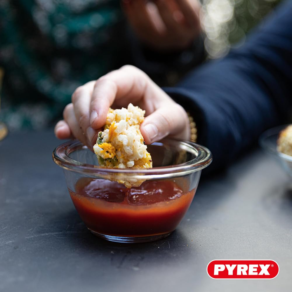 pyrex-set-5-barattoli-rotondi-in-vetro-borosilicato-0-2l-con-coperchi-blu-ermeti image 3