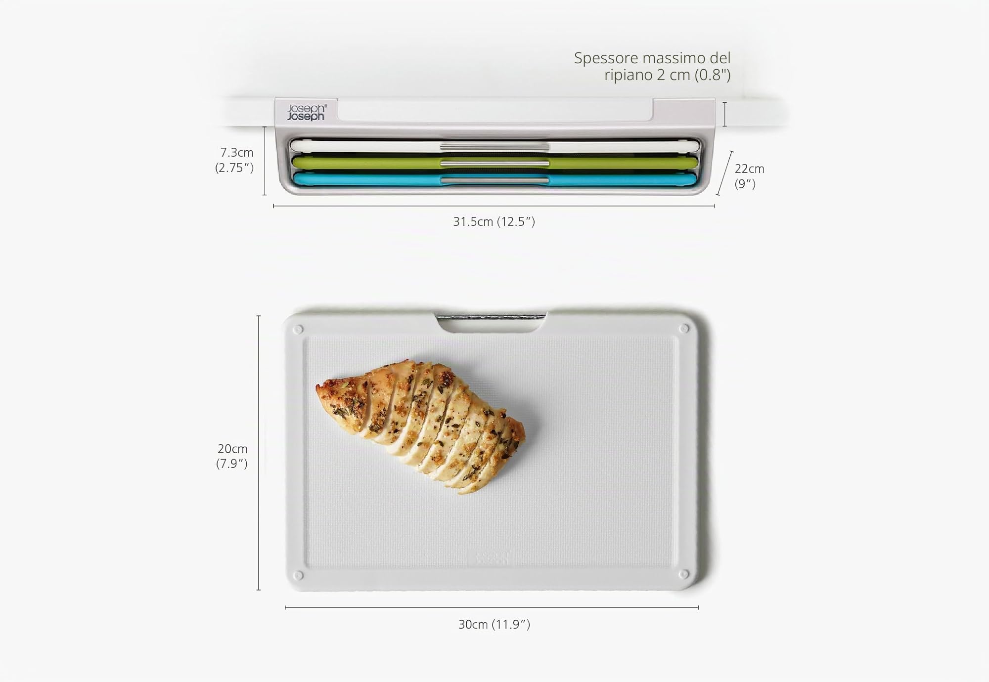 joseph-joseph-folio-slim-set-di-3-taglieri-da-cucina-con-custodia-sottomensola-b image 2