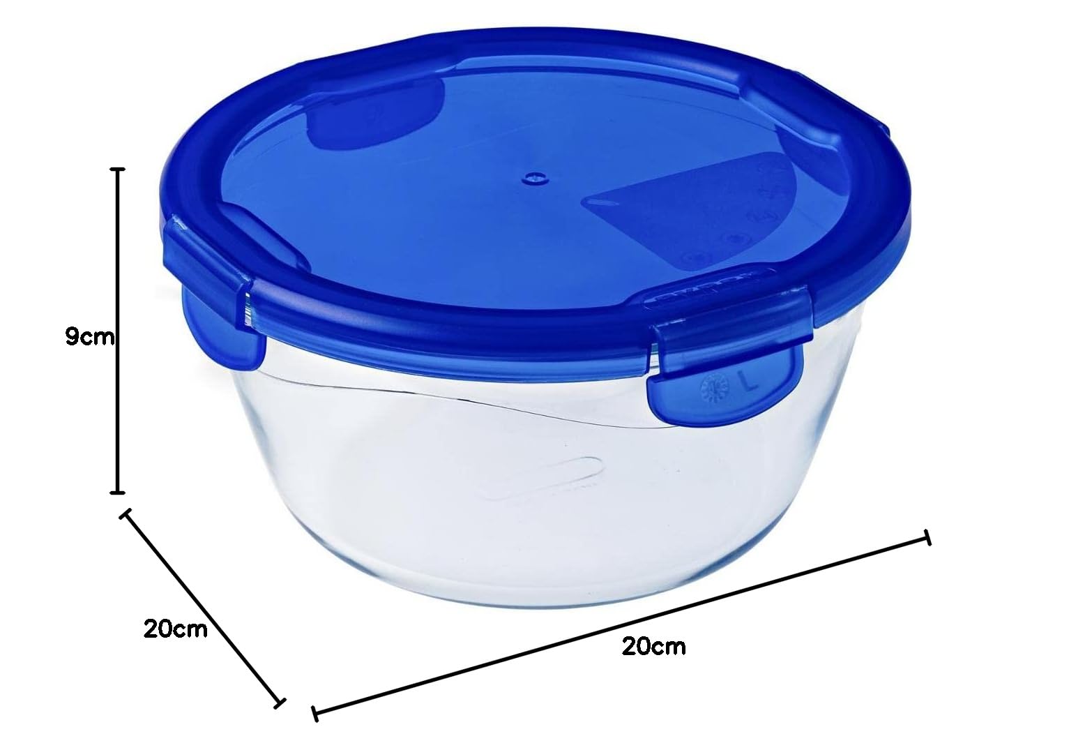 pyrex-cook-go-teglia-multiuso-tonda-con-coperchio-ermetico-vetro-trasparente-blu image 5