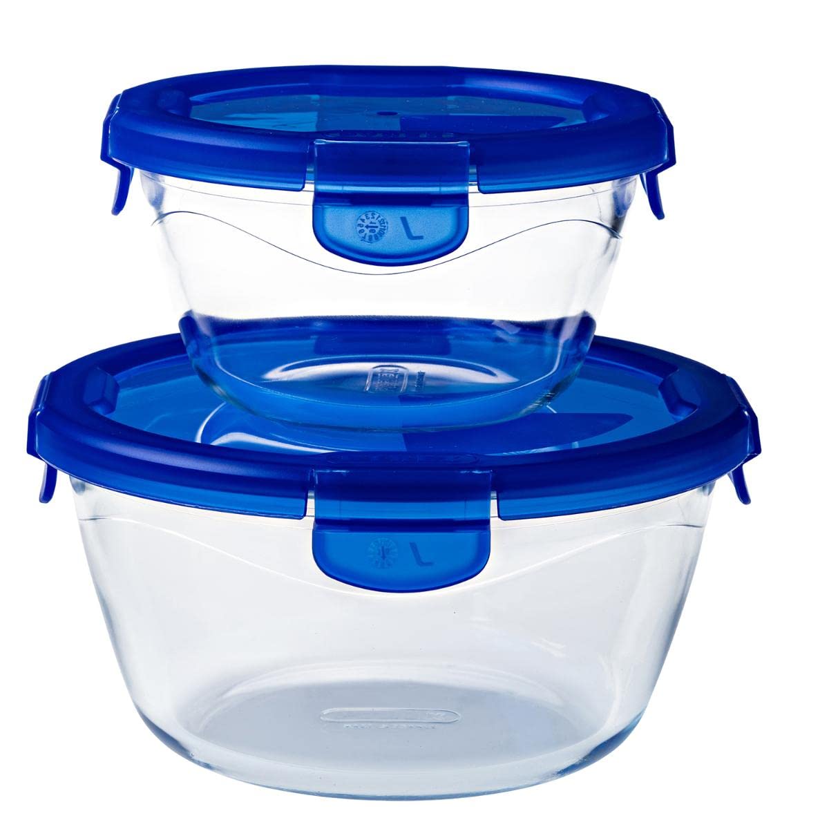 pyrex-cook-go-teglia-multiuso-tonda-con-coperchio-ermetico-vetro-trasparente-blu image 3