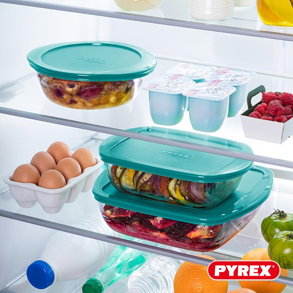 pyrex-cook-store-set-3-piatti-rotondi-in-vetro-borosilicato-con-coperchi-0-35-l- image 8