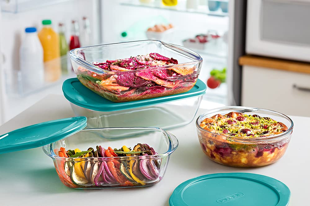 pyrex-cook-store-set-di-3-piatti-rettangolari-in-vetro-borosilicato-con-coperchi image 5