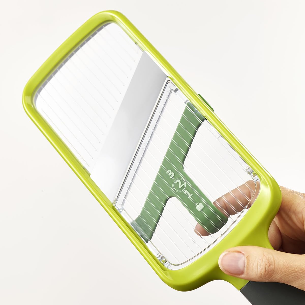 joseph-joseph-multi-grip-mandolina-manuale-regolabile-per-verdure-con-presa-di-p image 2
