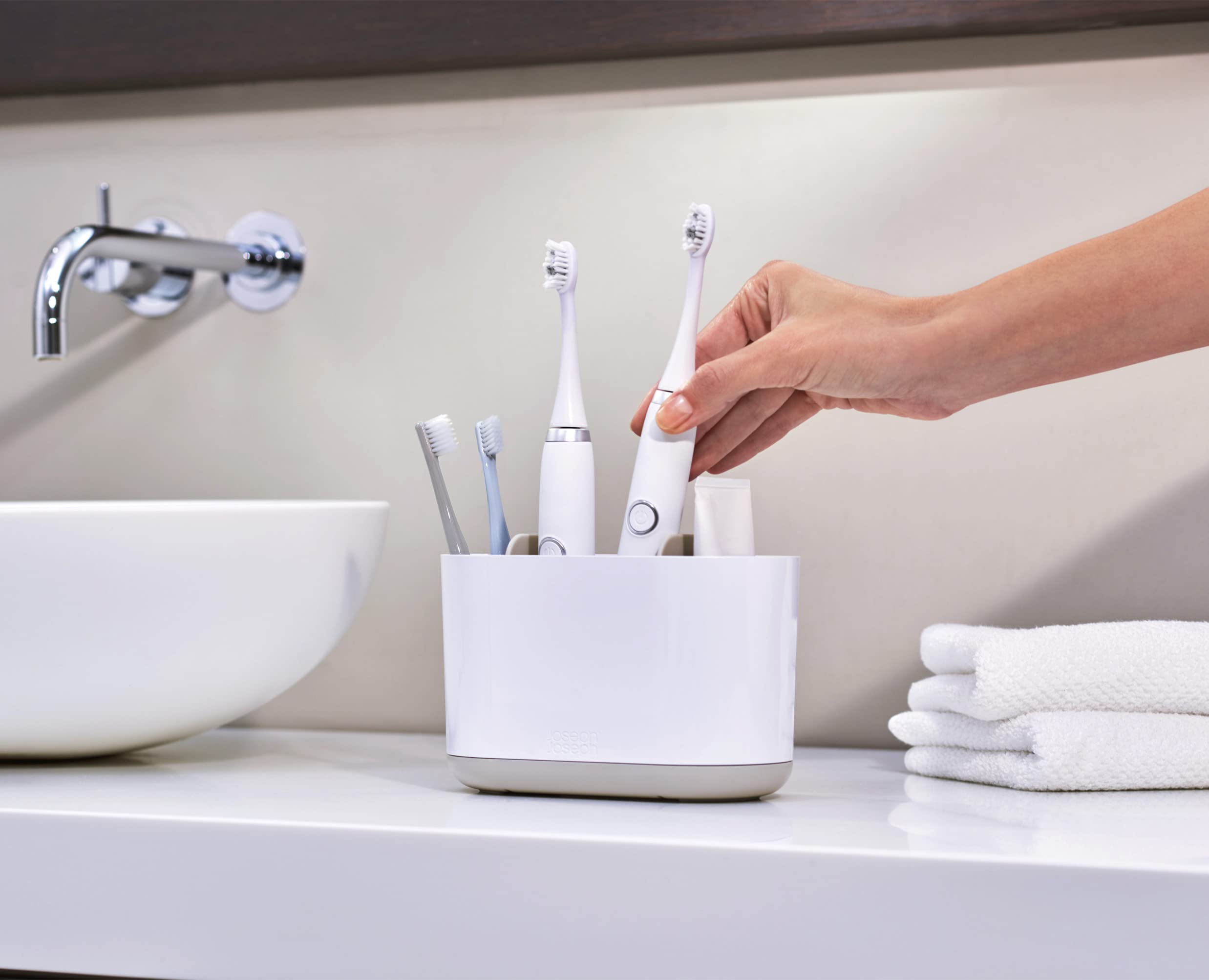 joseph-joseph-duo-portaspazzolini-e-dentifricio-da-bagno-4-slot-compatibile-con- image 6