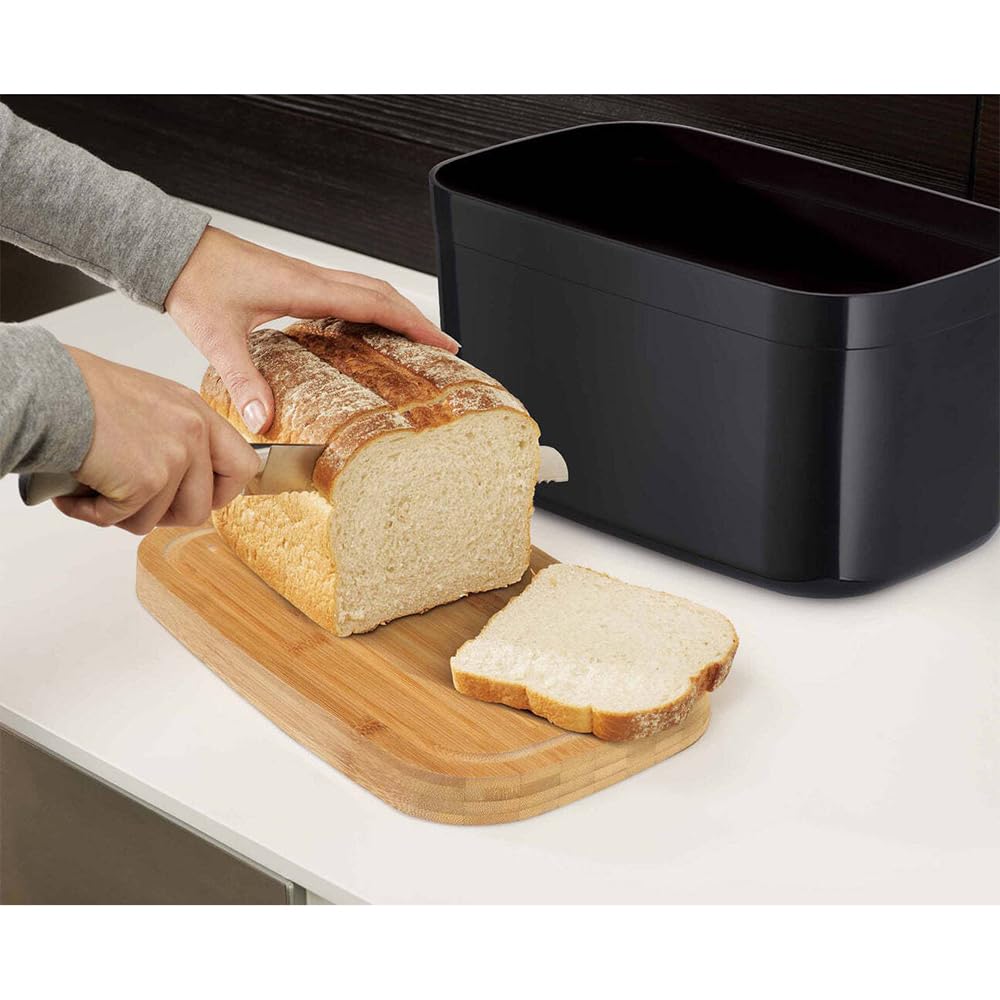 joseph-joseph-cestino-portapane-da-cucina-con-coperchio-tagliere-in-bamb-e-base- image 3