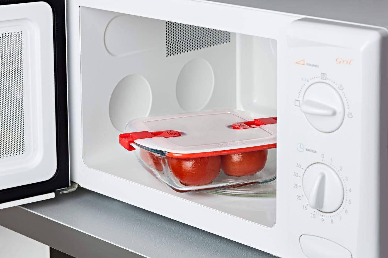 pyrex-cook-heat-set-3-contenitori-quadrati-in-vetro-da-1-l-con-coperchio-ermetic image 4