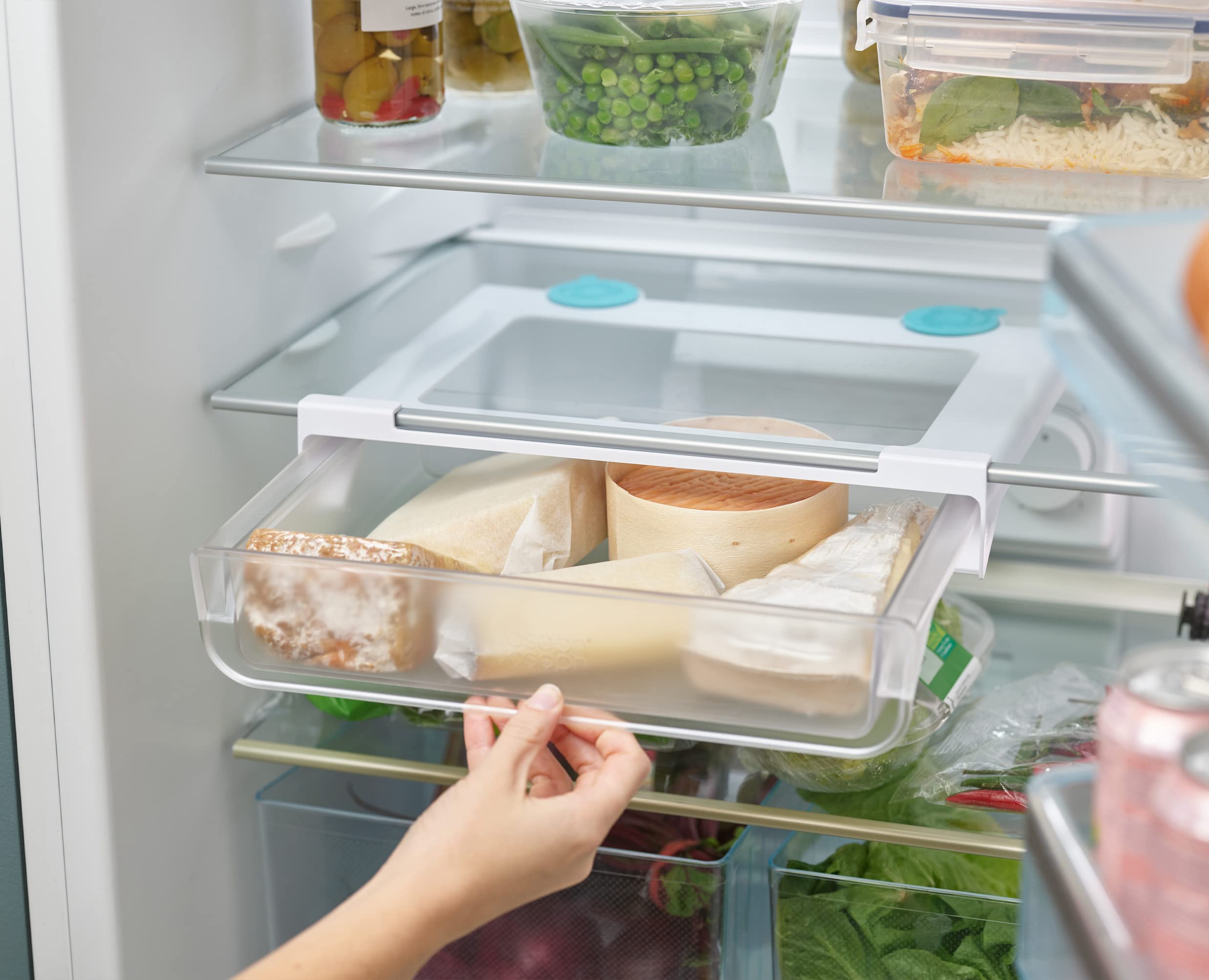 joseph-joseph-fridgestore-organizer-per-cassetti-da-frigo-sotto-ripiano-con-fiss image 7