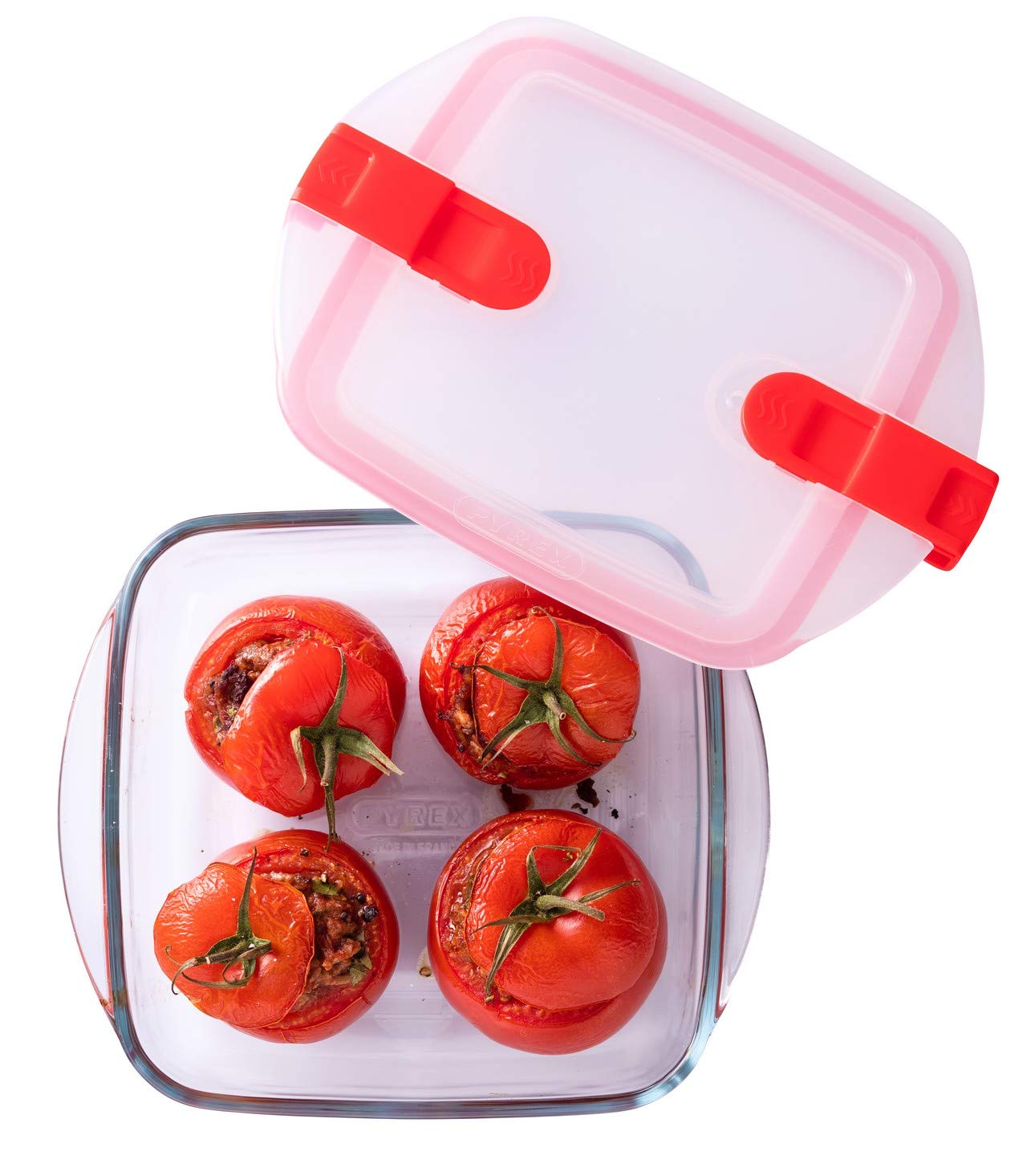 pyrex-cook-heat-set-3-contenitori-quadrati-in-vetro-da-1-l-con-coperchio-ermetic image 5