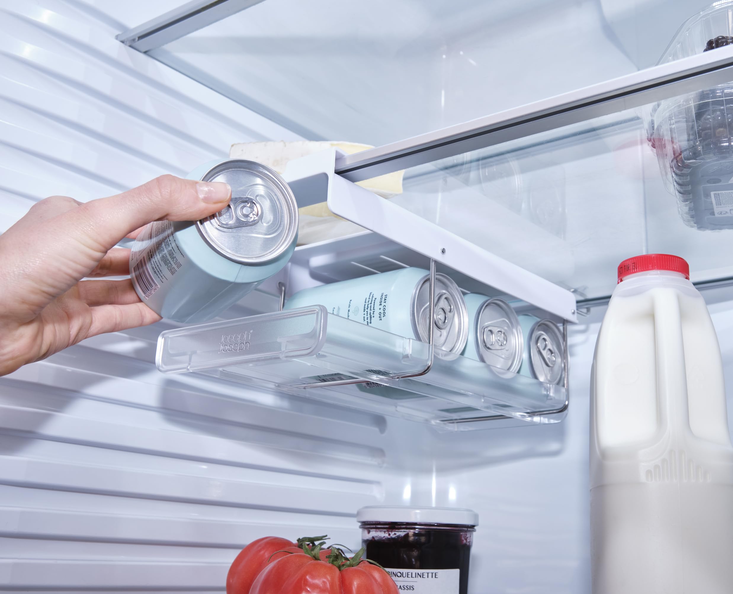 joseph-joseph-fridgestore-dispenser-porta-lattine-pieghevole-sottopensile-per-fr image 2