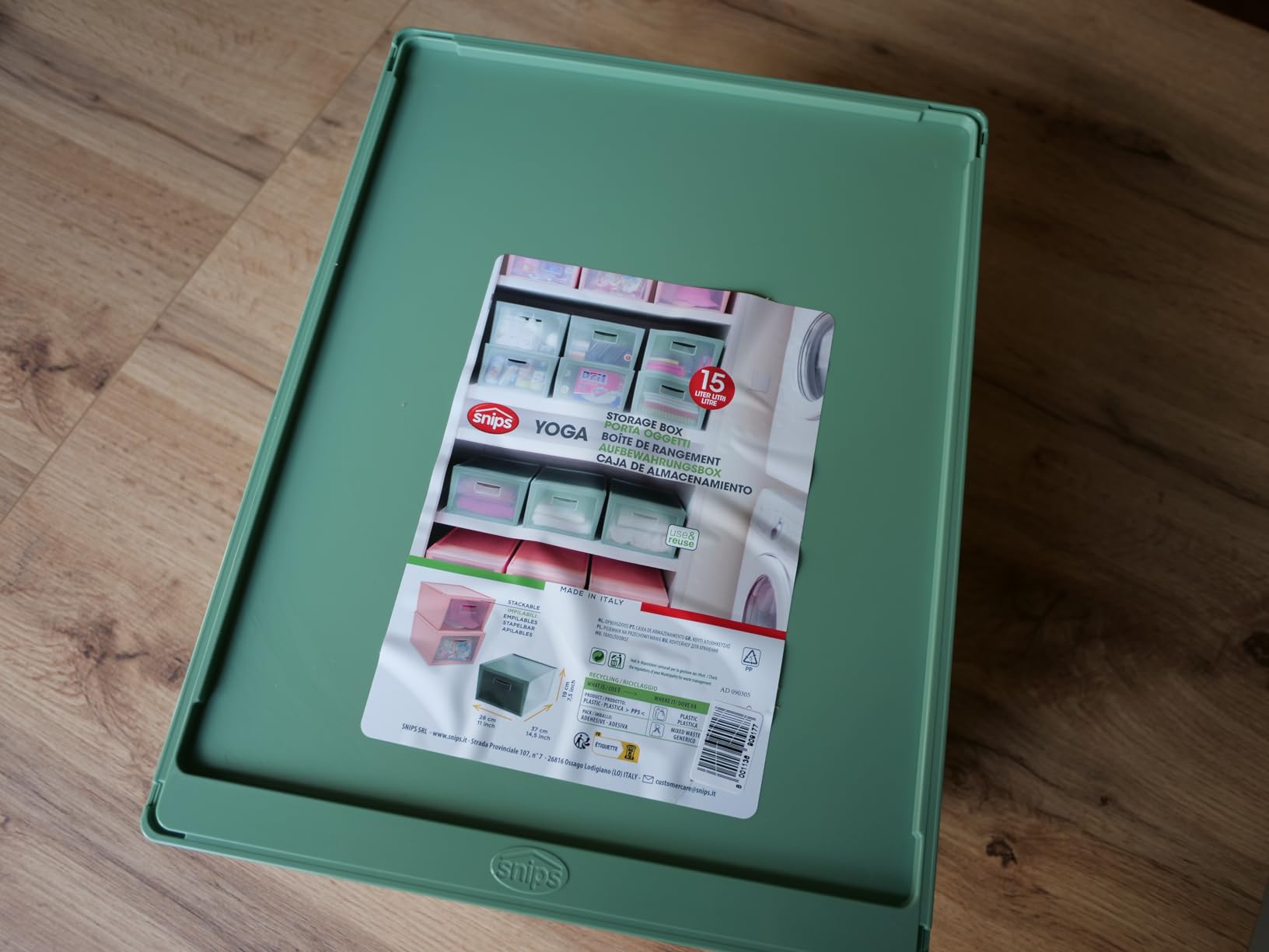Buona scatola, plastica un po' sottile