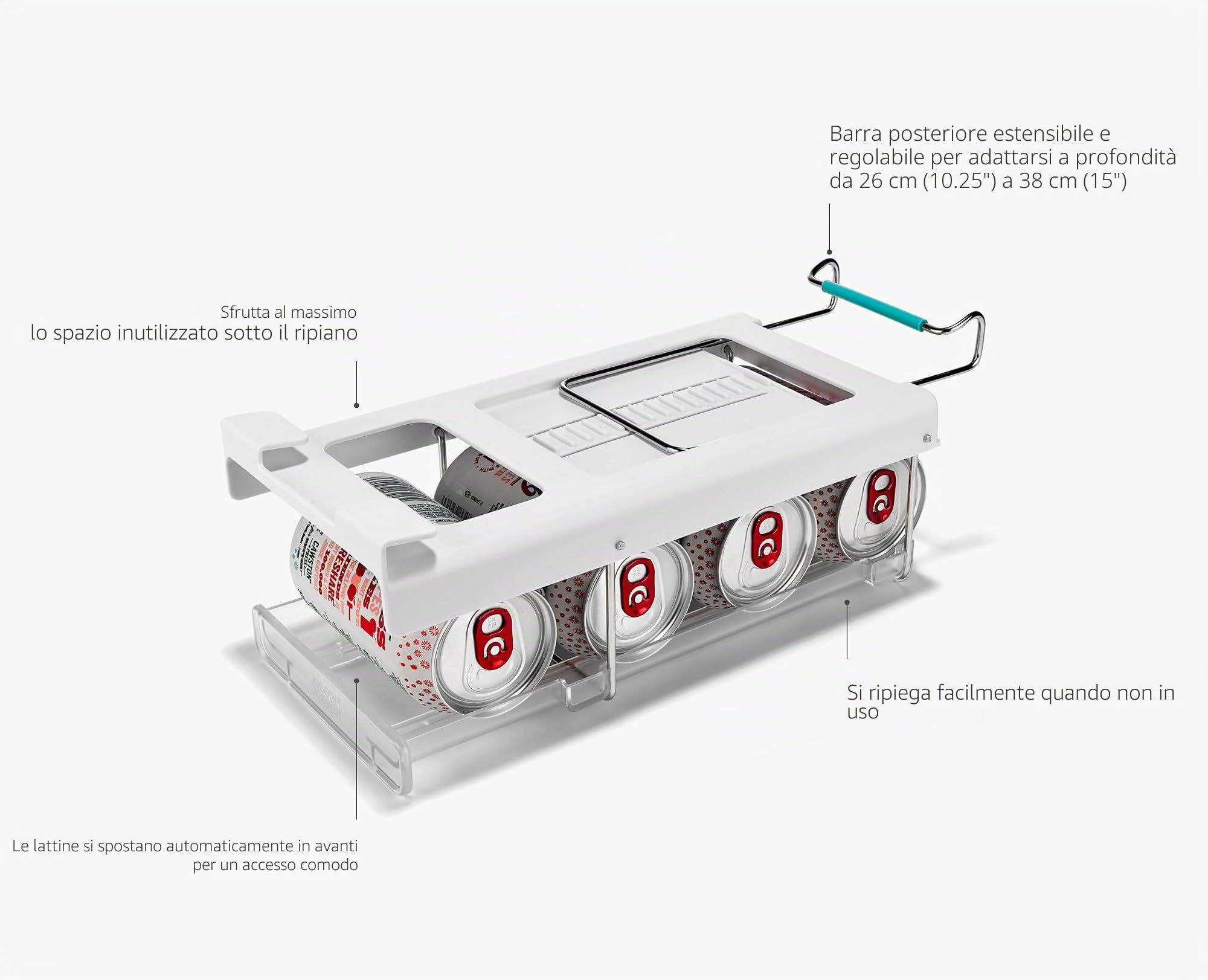 joseph-joseph-fridgestore-dispenser-porta-lattine-pieghevole-sottopensile-per-fr image 4