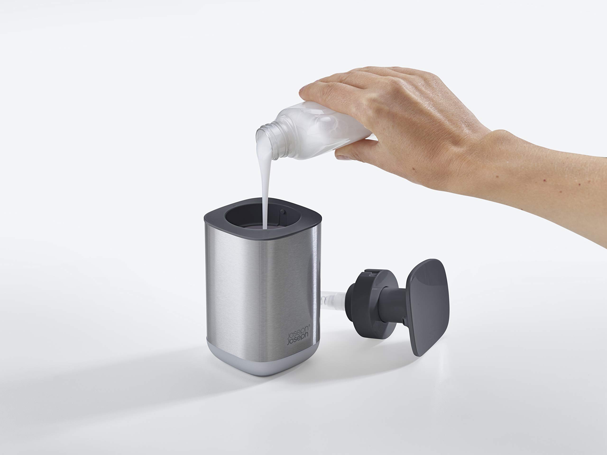 joseph-joseph-easy-push-dispenser-di-sapone-igienico-con-pompa-larga-acciaio-ino image 4