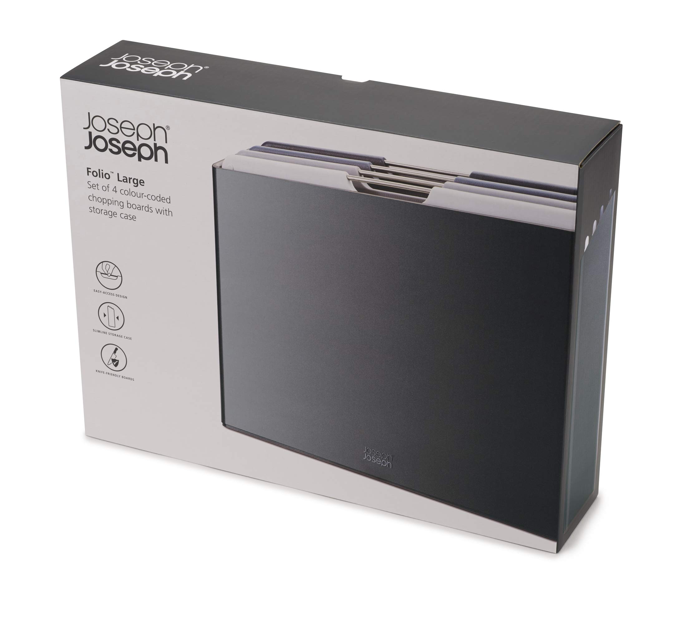 joseph-joseph-folio-set-di-4-taglieri-da-cucina-in-plastica-con-custodia-porta-t image 2