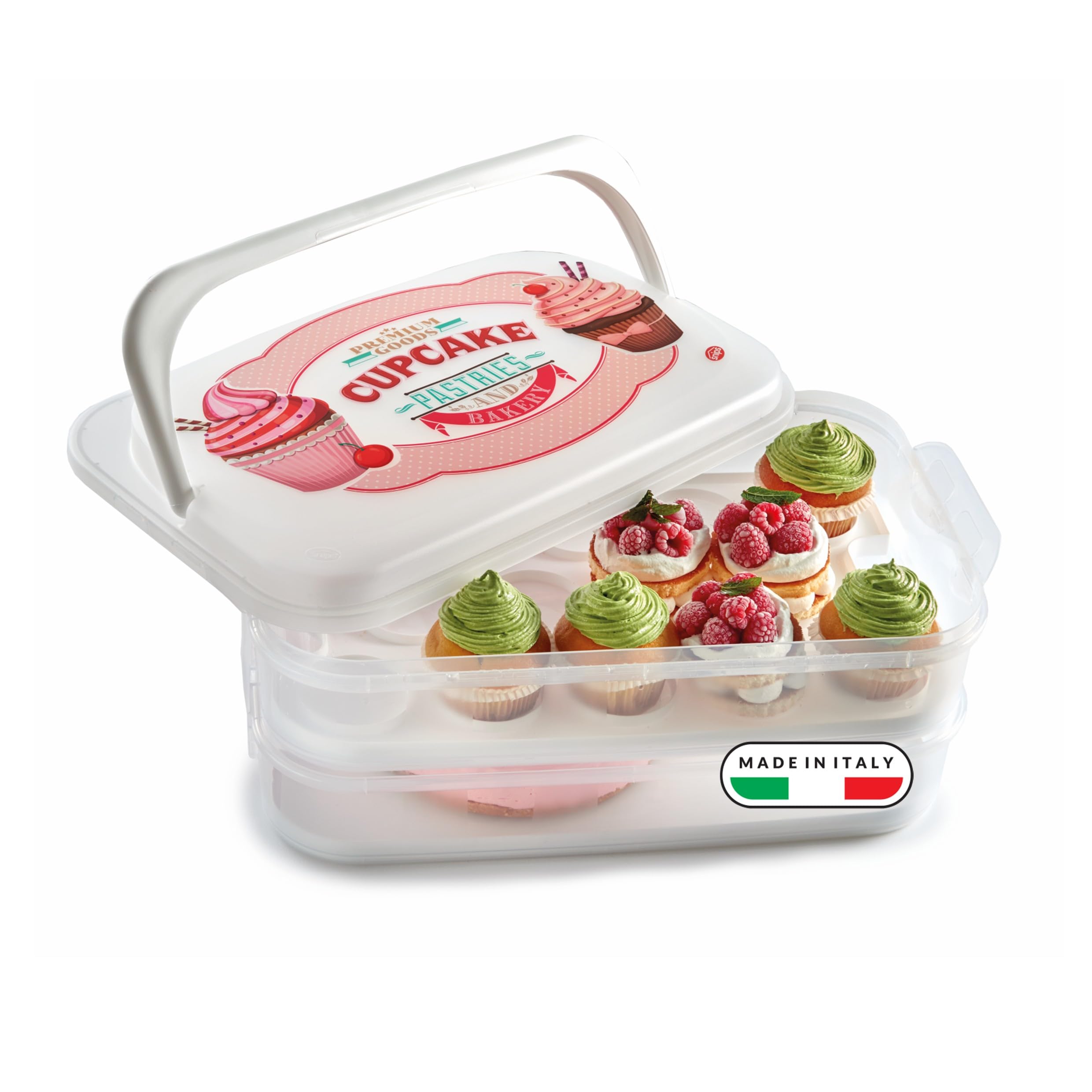 snips-porta-cupcake-14-l-bianco-scatola-porta-dolci-con-2-vassoi-smontabili-per- image 1