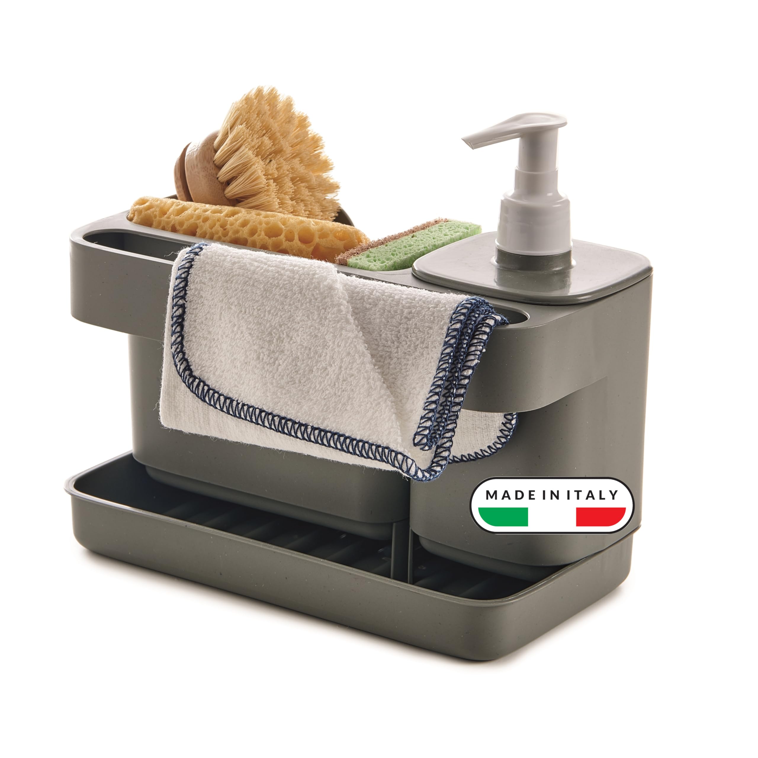 snips-riordinello-porta-spugne-lavello-cucina-3-in-1-con-dispenser-sapone-400-ml image 8