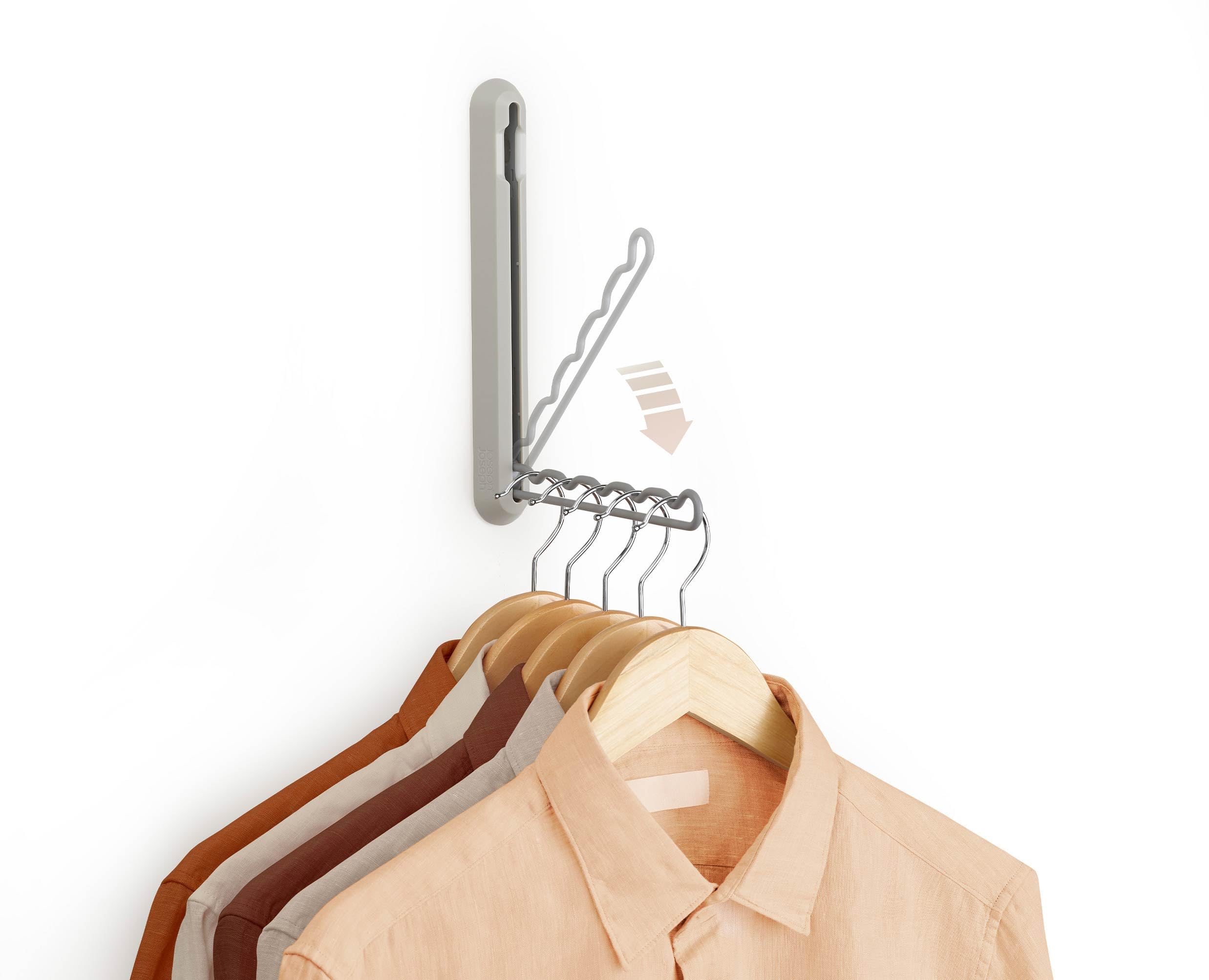 joseph-joseph-orderly-stendibiancheria-a-scomparsa-da-parete-con-5-ganci-pieghev image 3