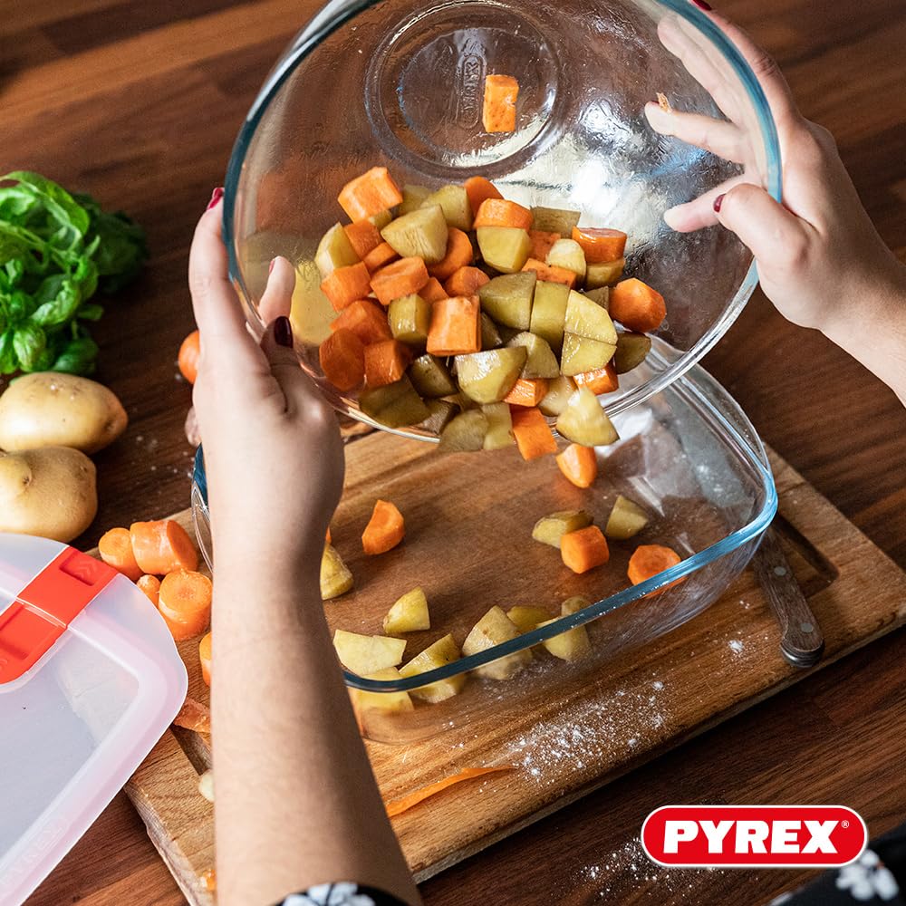 pyrex-cook-heat-set-di-5-piatti-in-vetro-borosilicato-1-l-con-coperchio-ermetico image 8