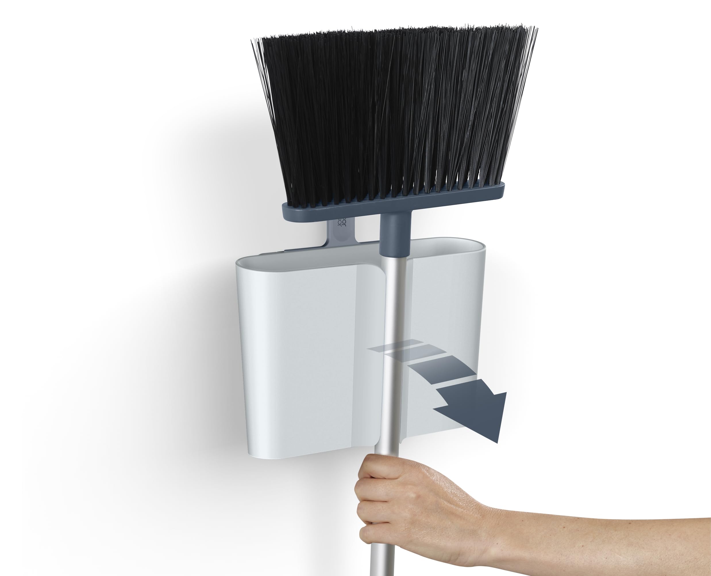 joseph-joseph-cleanstore-set-scopa-e-salvascopa-spazzatrice-con-asta-telescopica image 4