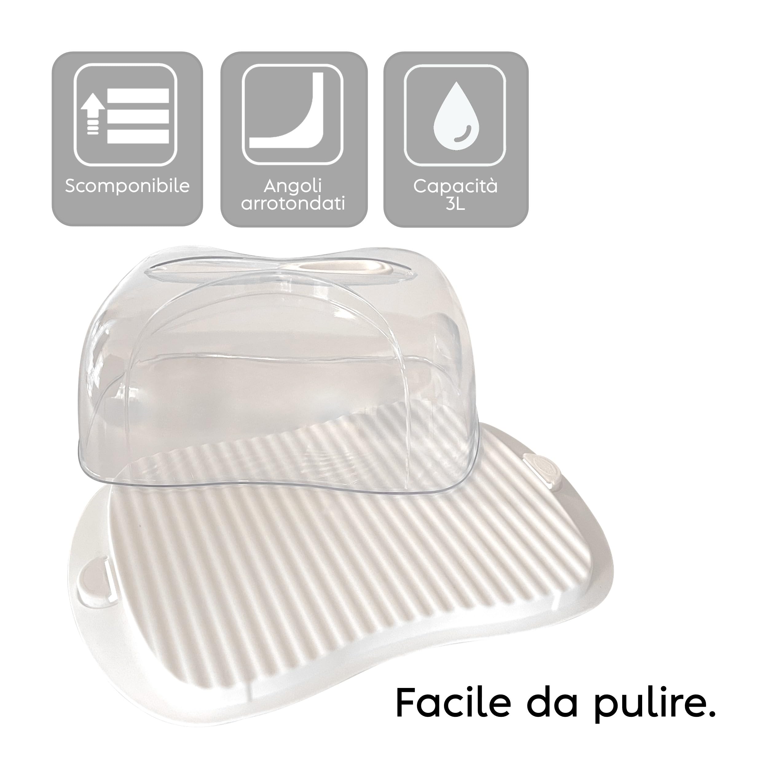 snips-contenitore-formaggio-frigo-3-l-con-coperchio-trasparente-vassoio-tagliere image 4