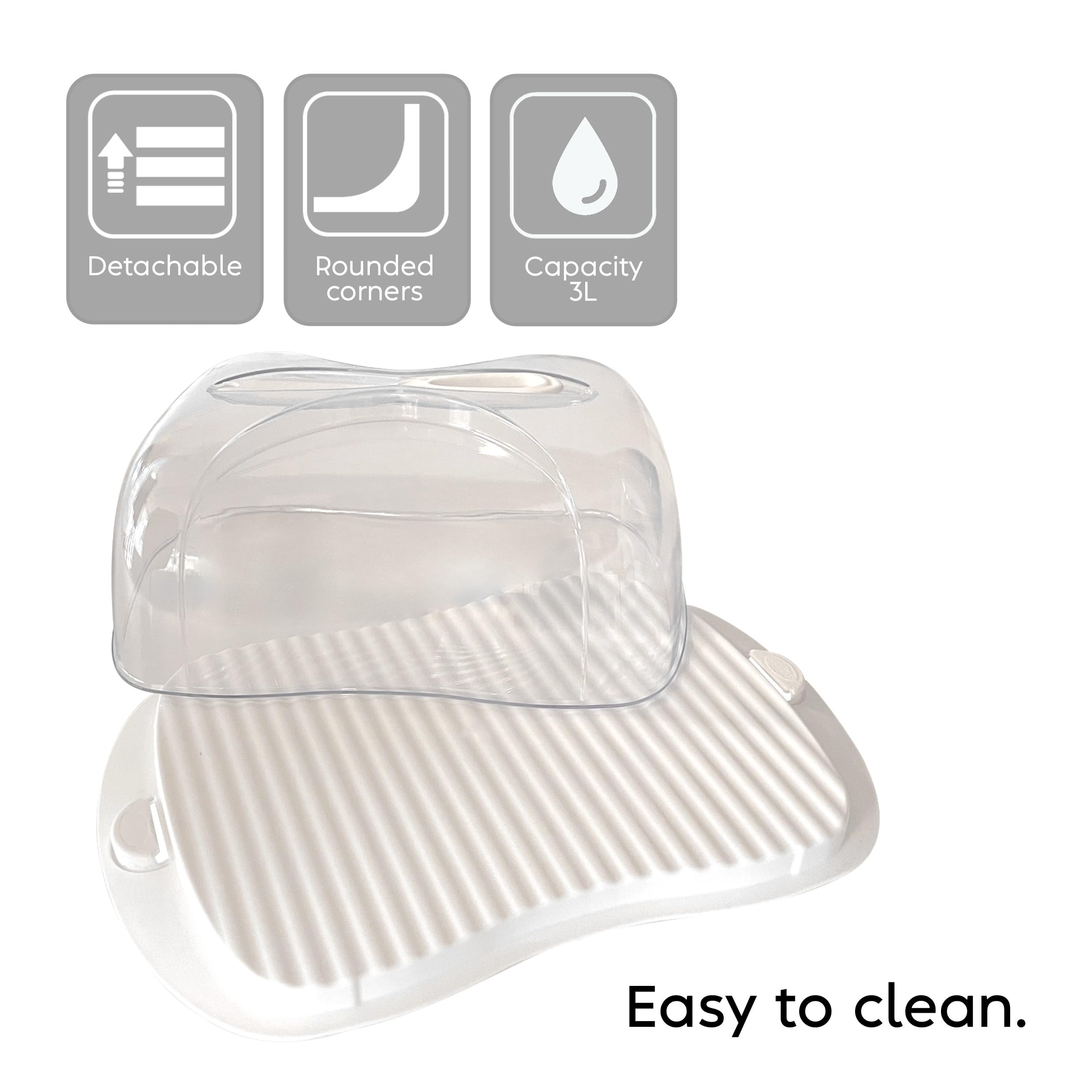 snips-contenitore-formaggio-frigo-3-l-con-coperchio-trasparente-vassoio-tagliere image 7