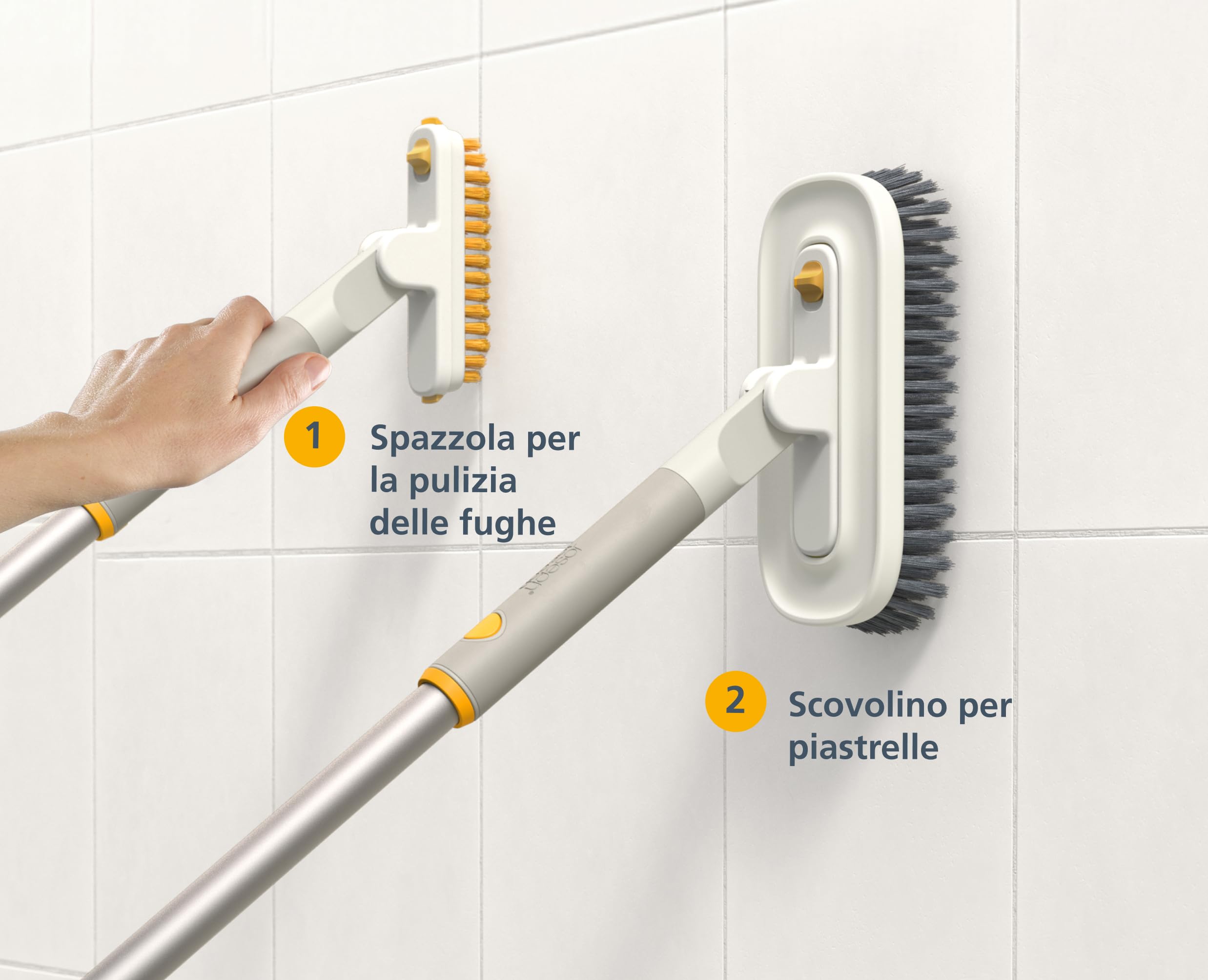 joseph-joseph-cleantech-spazzola-2-in-1-per-pulizia-piastrelle-e-fughe-con-setol image 7