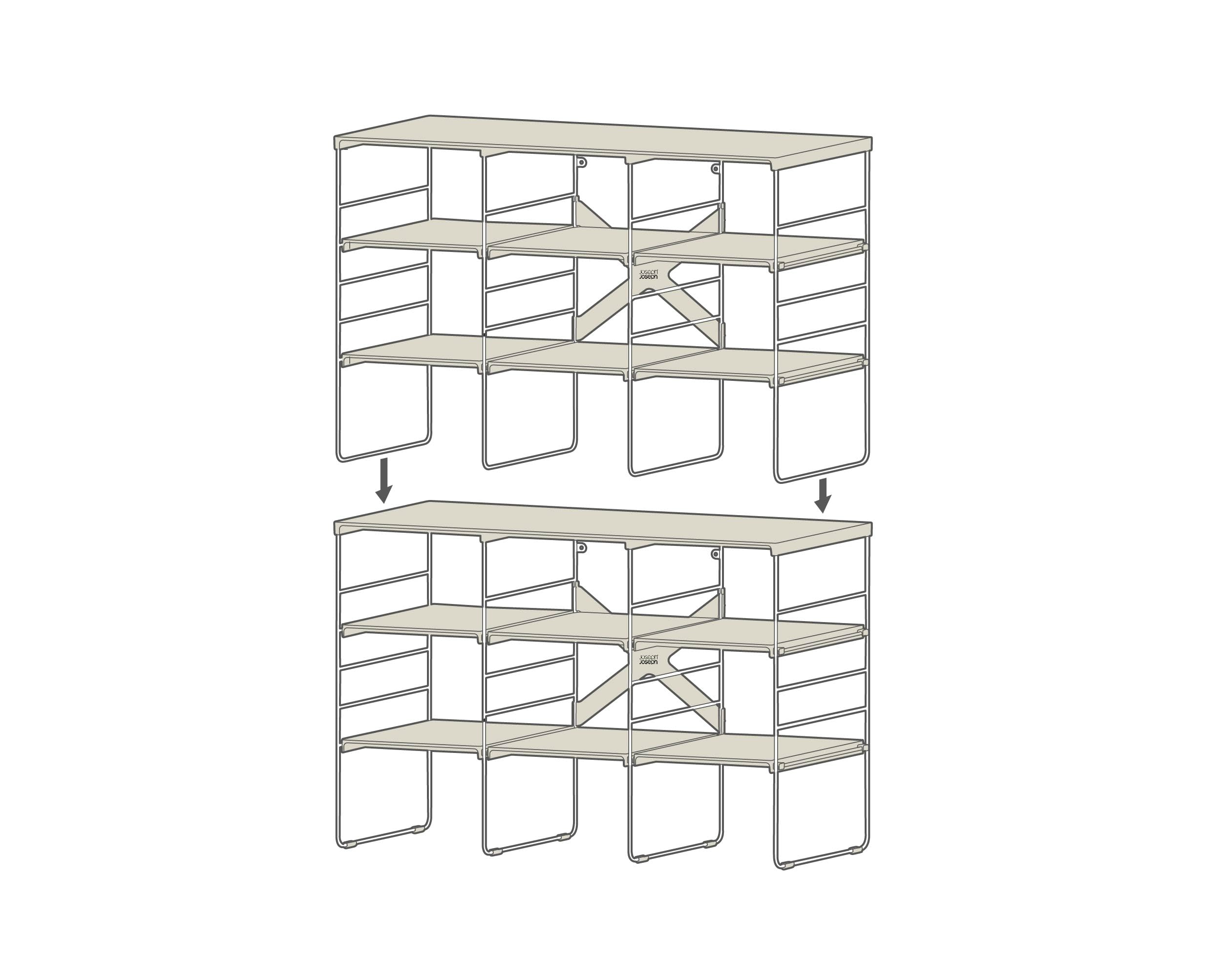 joseph-joseph-level-scarpiera-a-4-livelli-regolabili-organizzatore-per-12-paia-d image 7