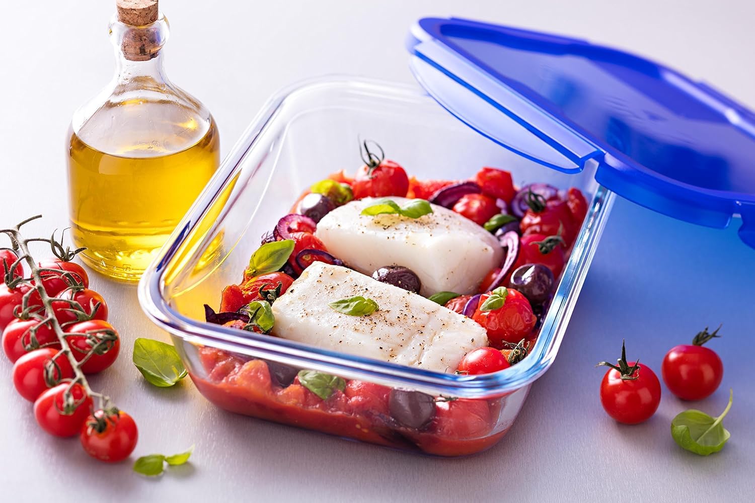 pyrex-cook-go-teglia-multiuso-rettangolare-con-coperchio-ermetico-vetro-traspare image 2