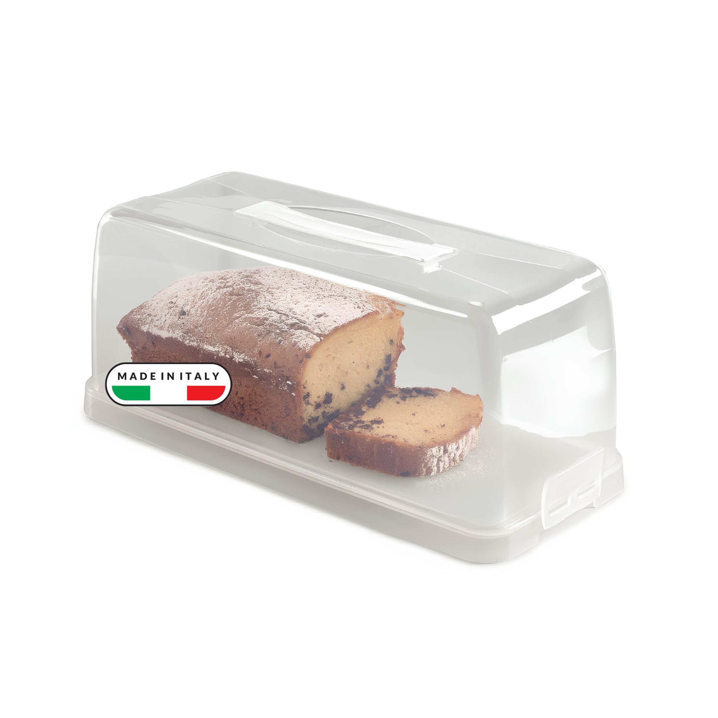 snips-porta-plumcake-contenitore-rettangolare-per-dolci-con-vassoio-maniglia-e-2 image 1