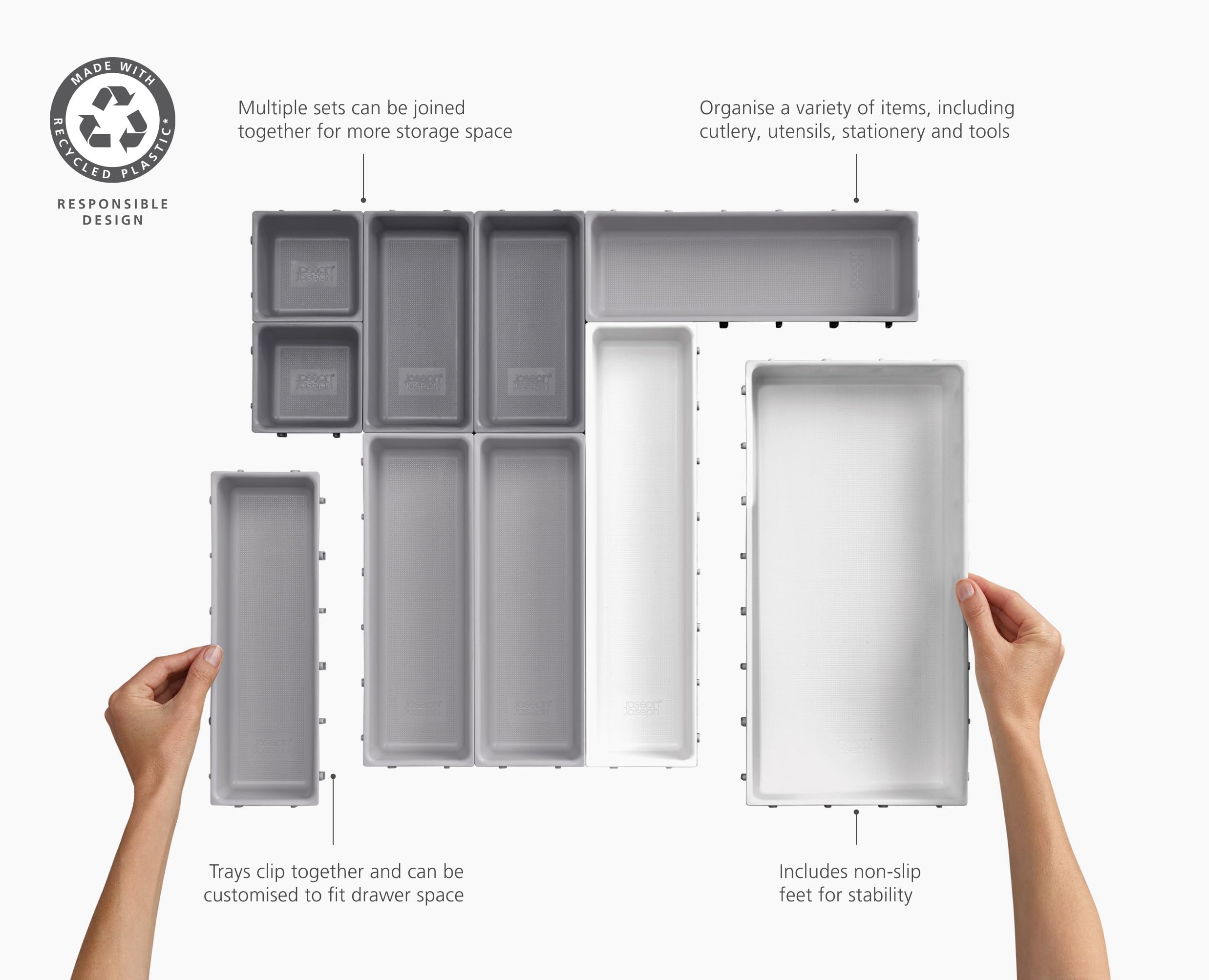 joseph-joseph-blox-set-di-10-organizer-per-cassetti-modularesi-per-posate-utensi image 5