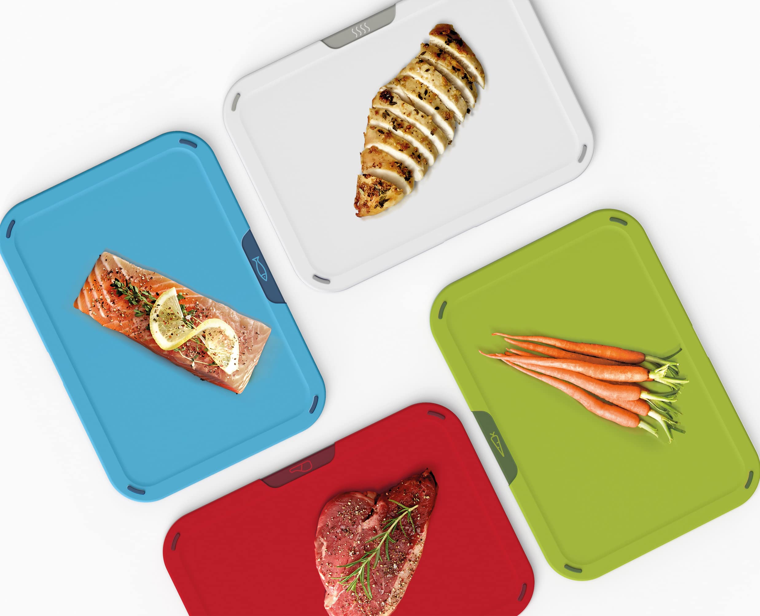 joseph-joseph-duo-icon-set-di-4-taglieri-da-cucina-con-supporto-antiscivolo-codi image 3