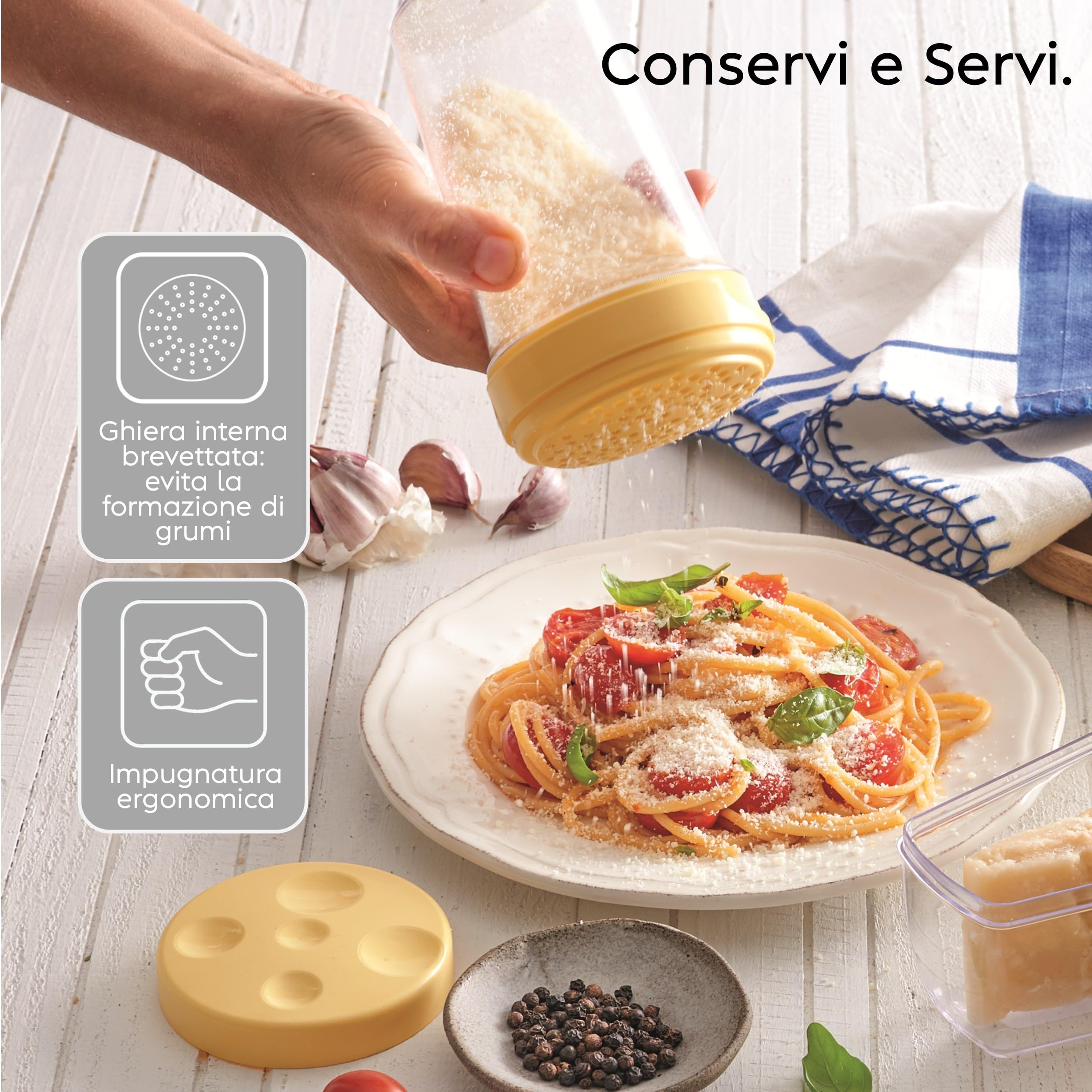 snips-spargi-formaggio-grattugiato-2in1-formaggiera-da-tavola-e-contenitore-da-f image 3