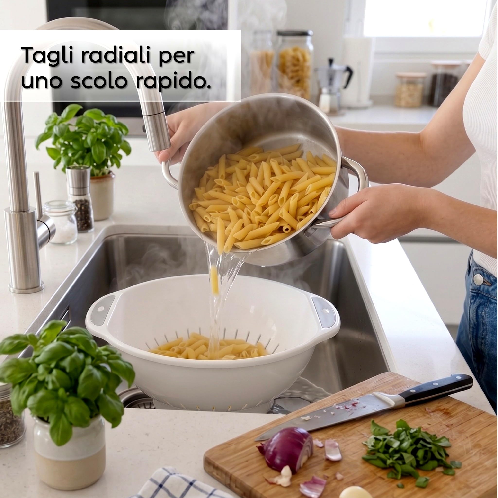 snips-scolapasta-28-cm-colapasta-da-cucina-in-plastica-con-manici-laterali-e-tag image 3