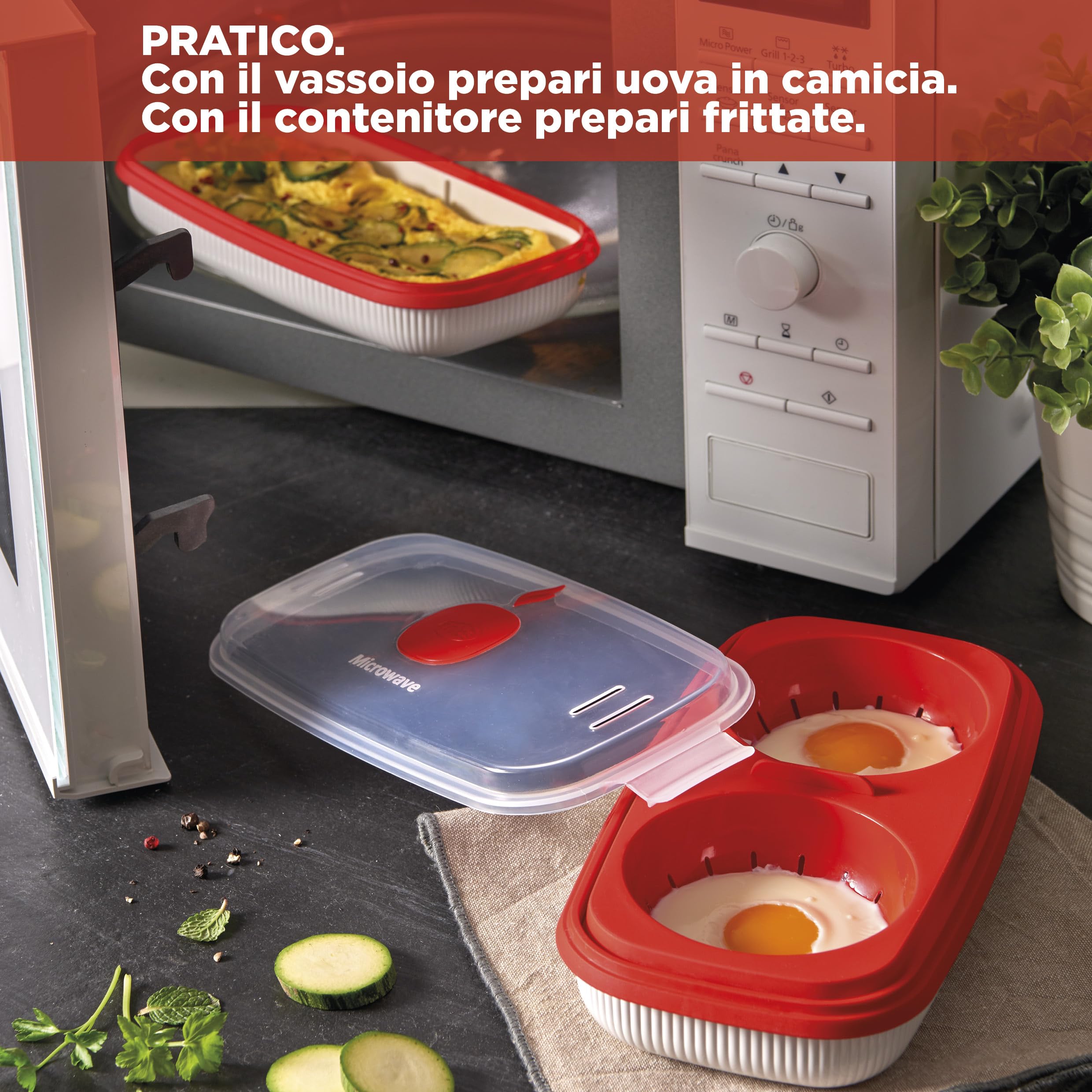 snips-cuoci-uova-frittata-omelette-per-microonde-0-75-l-bianco-contenitore-cottu image 2