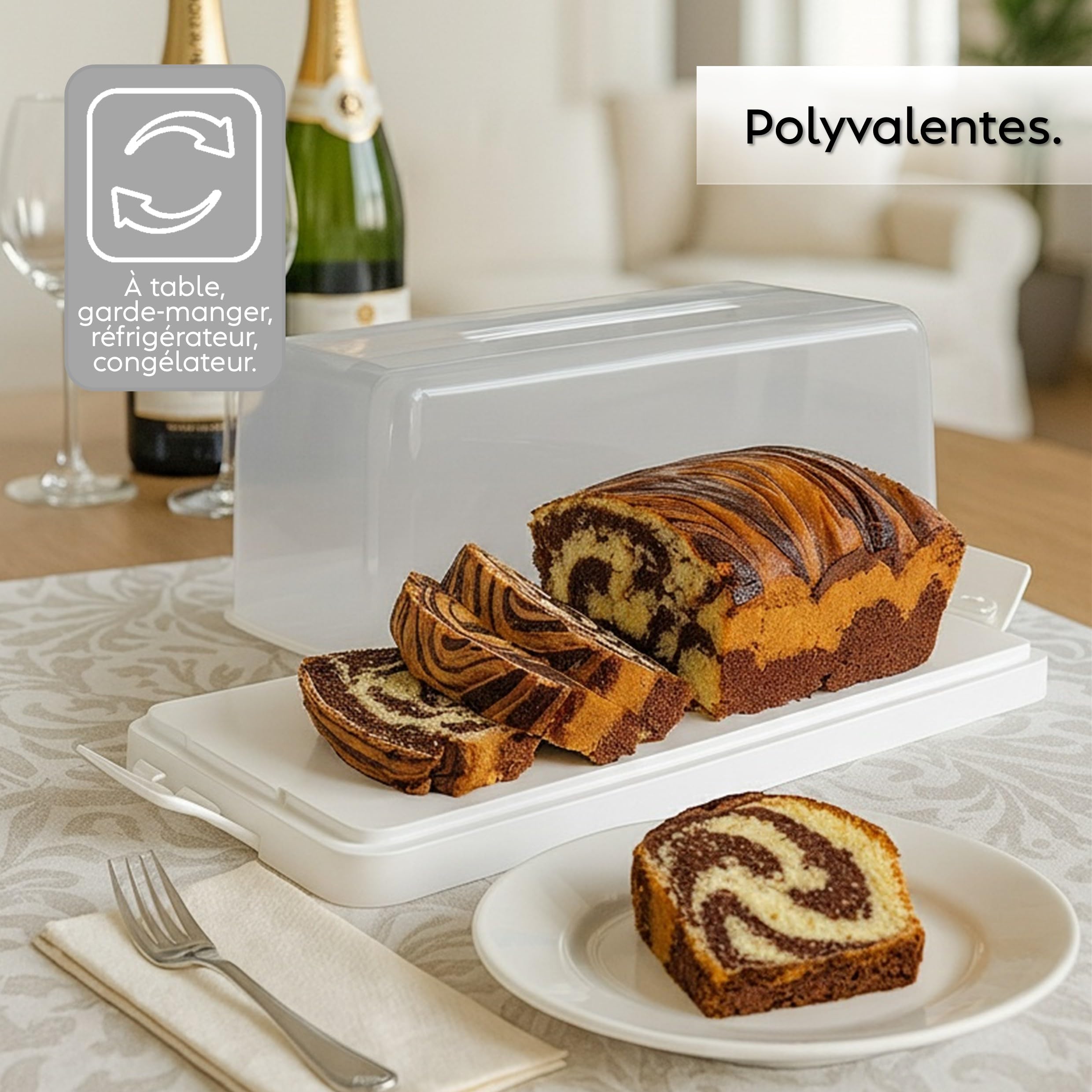 snips-porta-plumcake-contenitore-rettangolare-per-dolci-con-vassoio-maniglia-e-2 image 5
