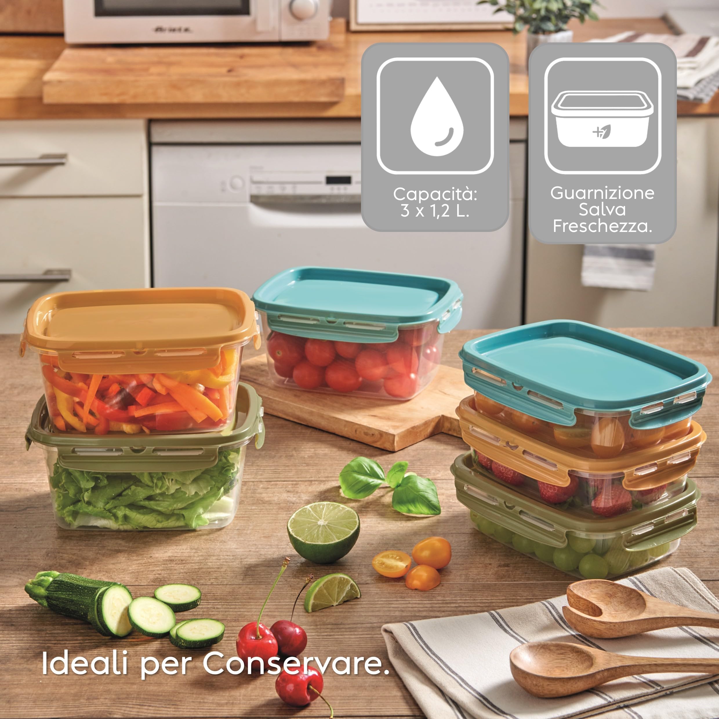 snips-lock-mixcolor-set-3-contenitori-alimenti-1-2l-con-coperchio-salva-freschez image 2