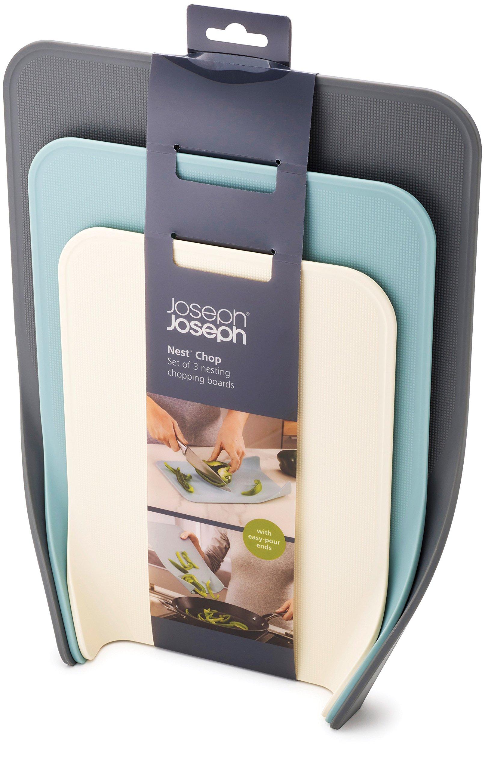 joseph-joseph-nest-set-di-3-taglieri-impilabili-compatti-con-base-antiscivolo-bl image 2