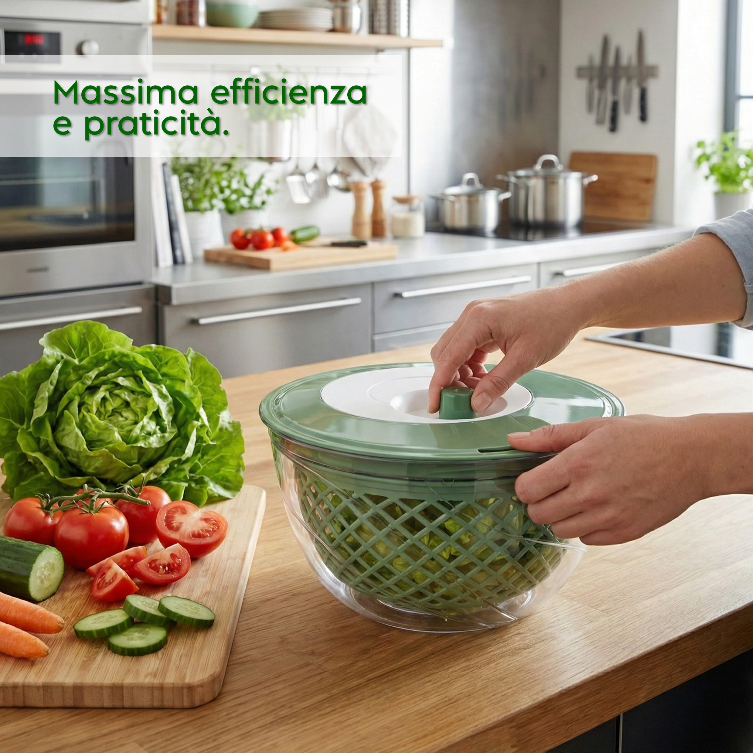 snips-centrifuga-per-insalata-4-litri-con-scolo-dal-coperchio-cestello-removibil image 2