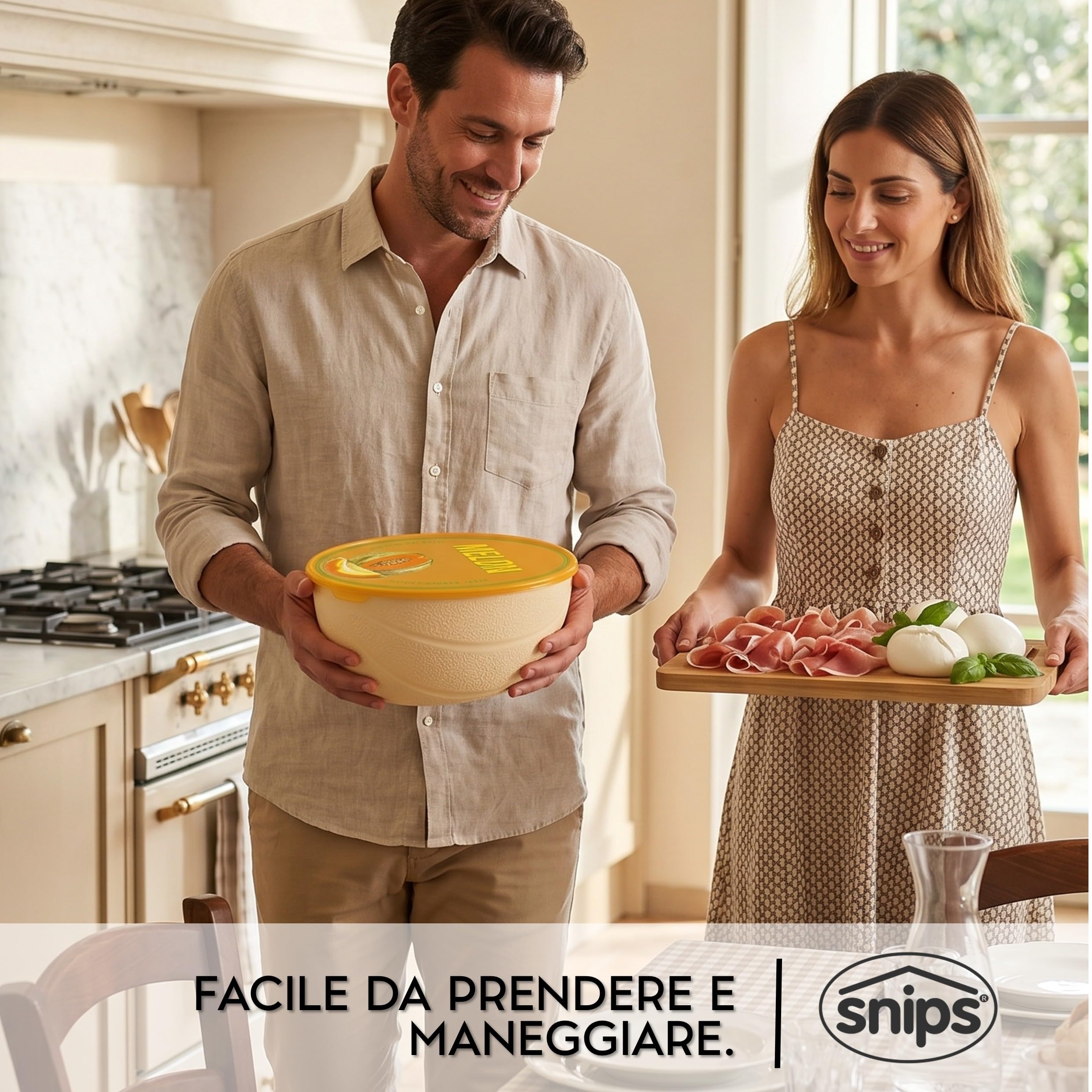 snips-salva-melone-2-l-contenitore-salva-freschezza-per-fette-di-melone-coperchi image 5