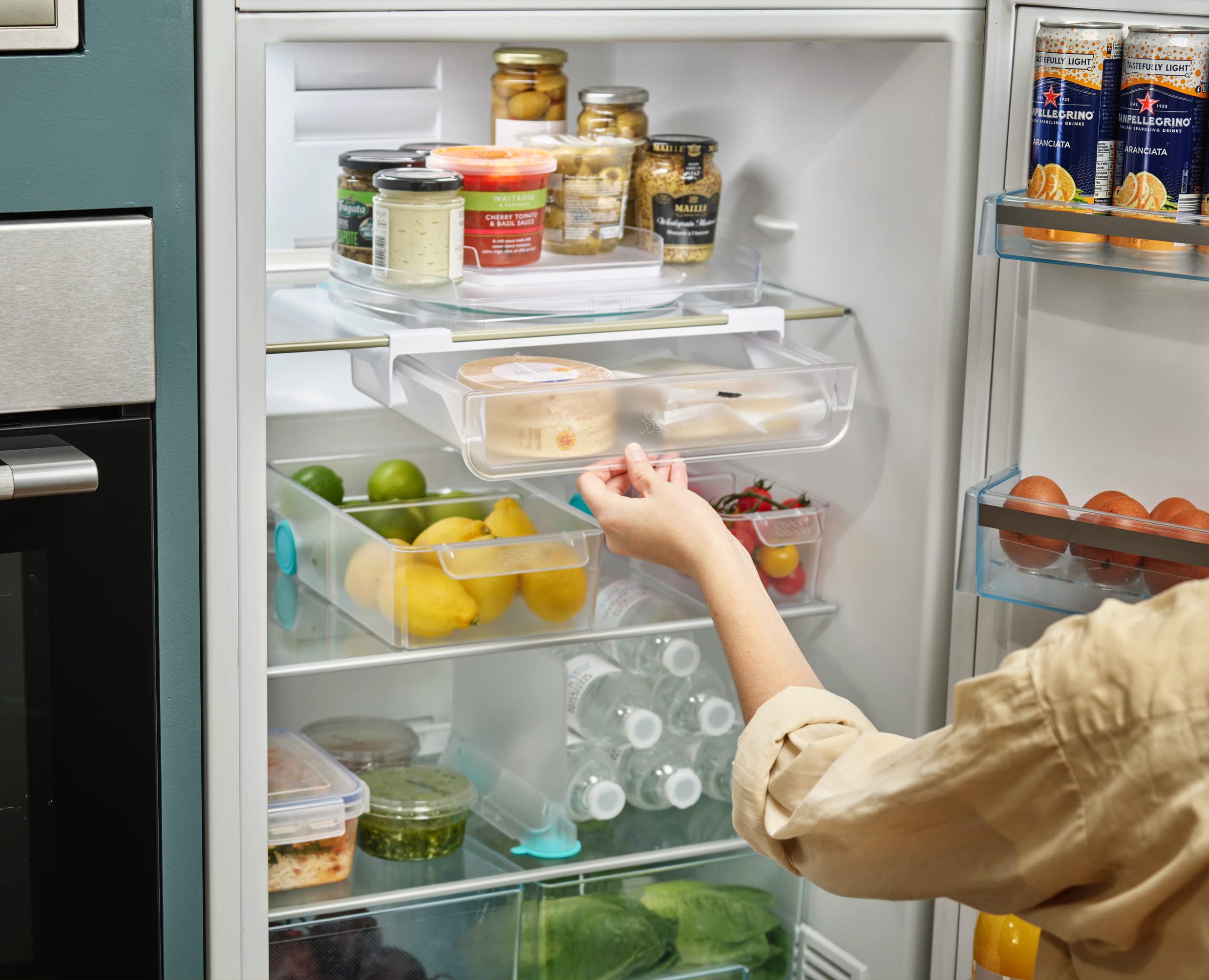 joseph-joseph-fridgestore-organizer-per-cassetti-da-frigo-sotto-ripiano-con-fiss image 5