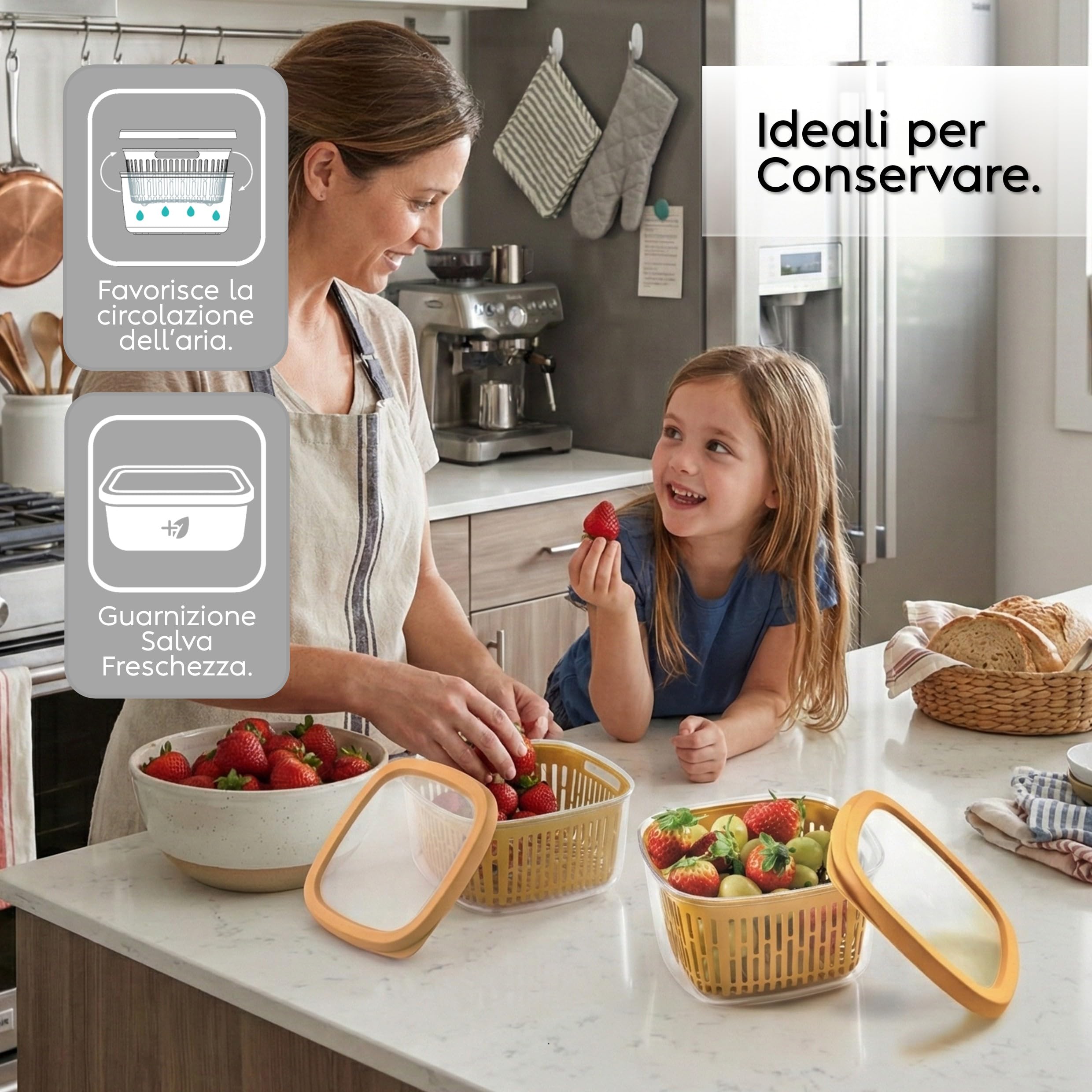 snips-aroma-keeper-contenitore-frigo-per-frutta-e-verdura-1-5-l-con-cestello-rem image 2