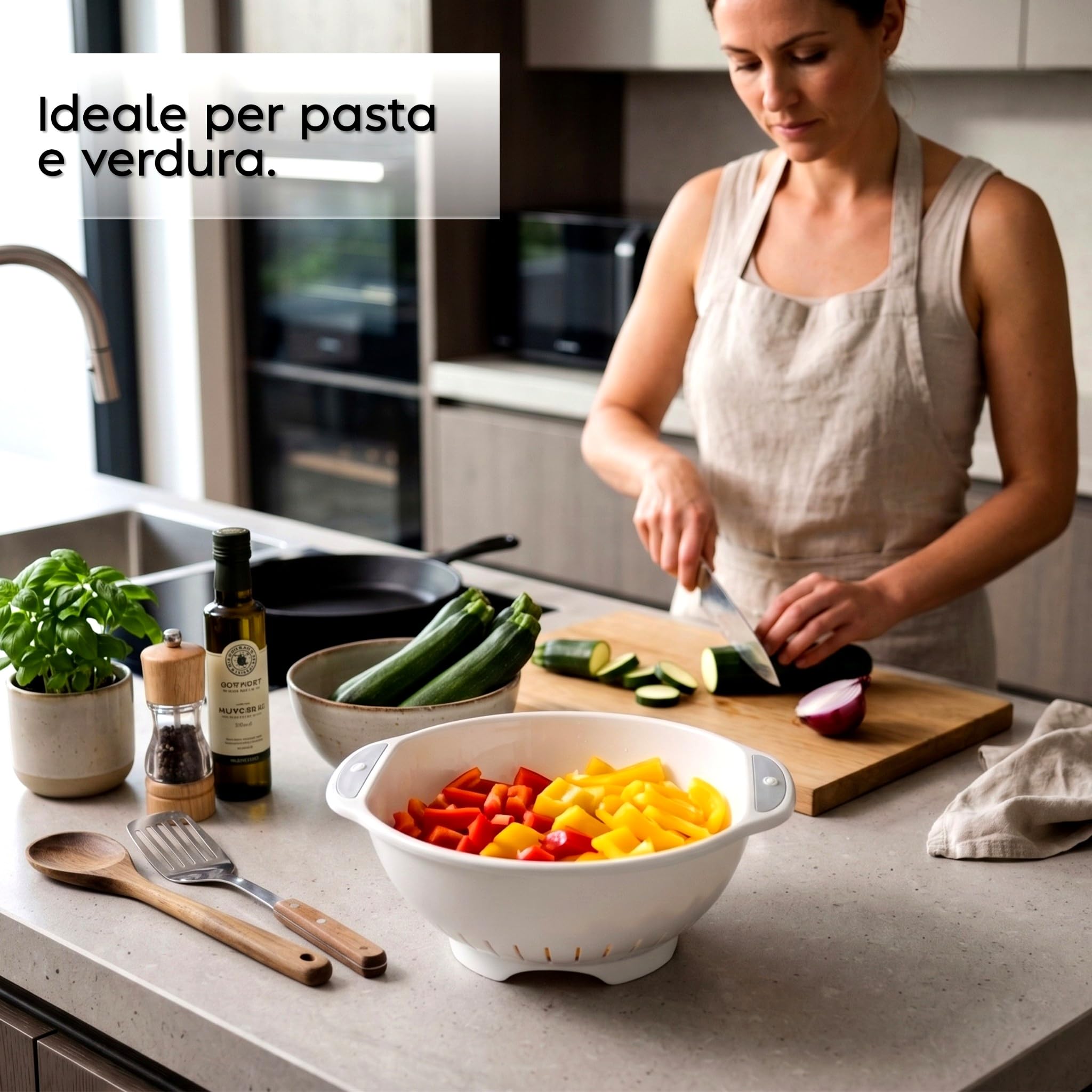 snips-scolapasta-28-cm-colapasta-da-cucina-in-plastica-con-manici-laterali-e-tag image 4