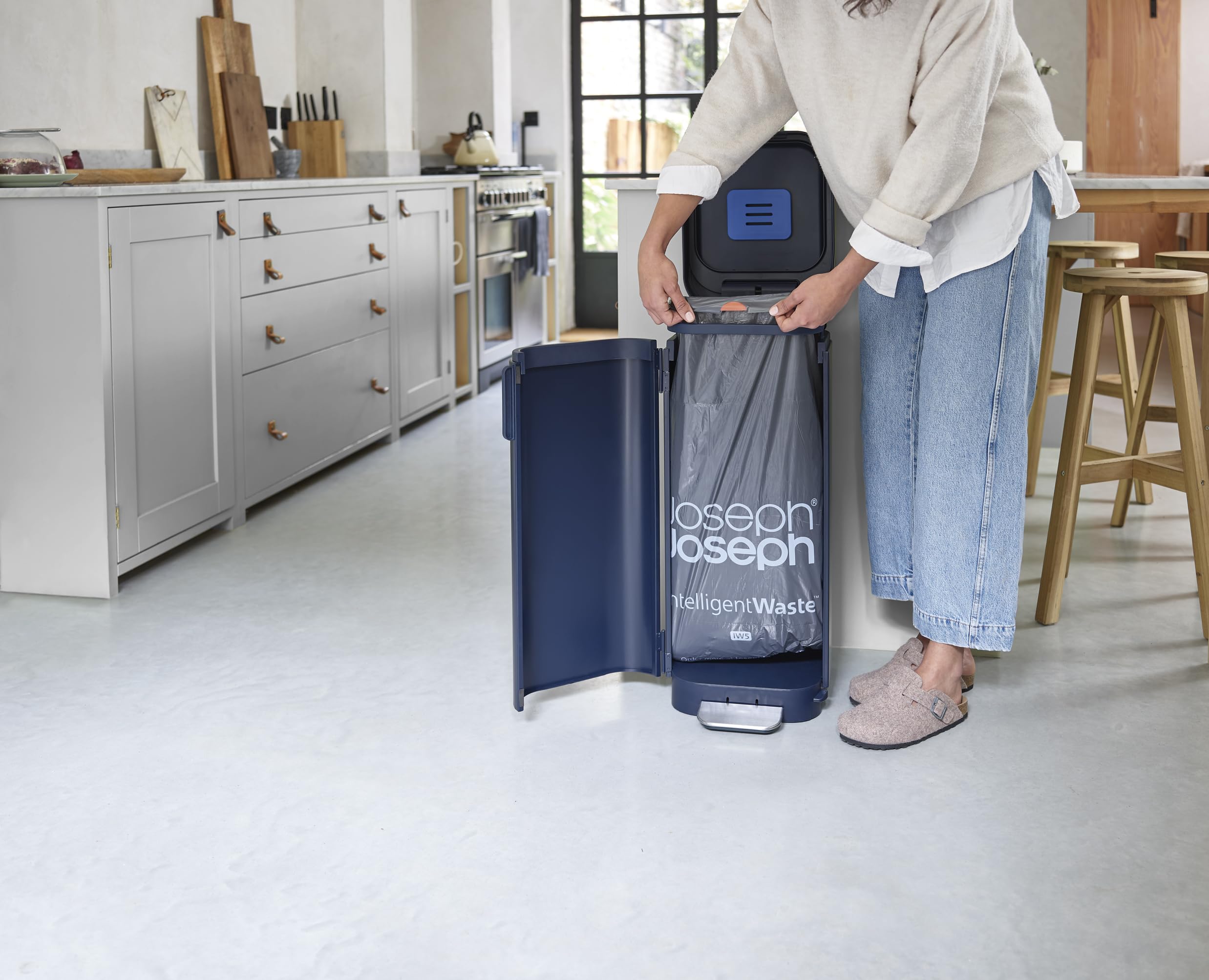 joseph-joseph-porta-40l-cestino-a-pedale-con-sportello-di-accesso-facilitato-con image 5